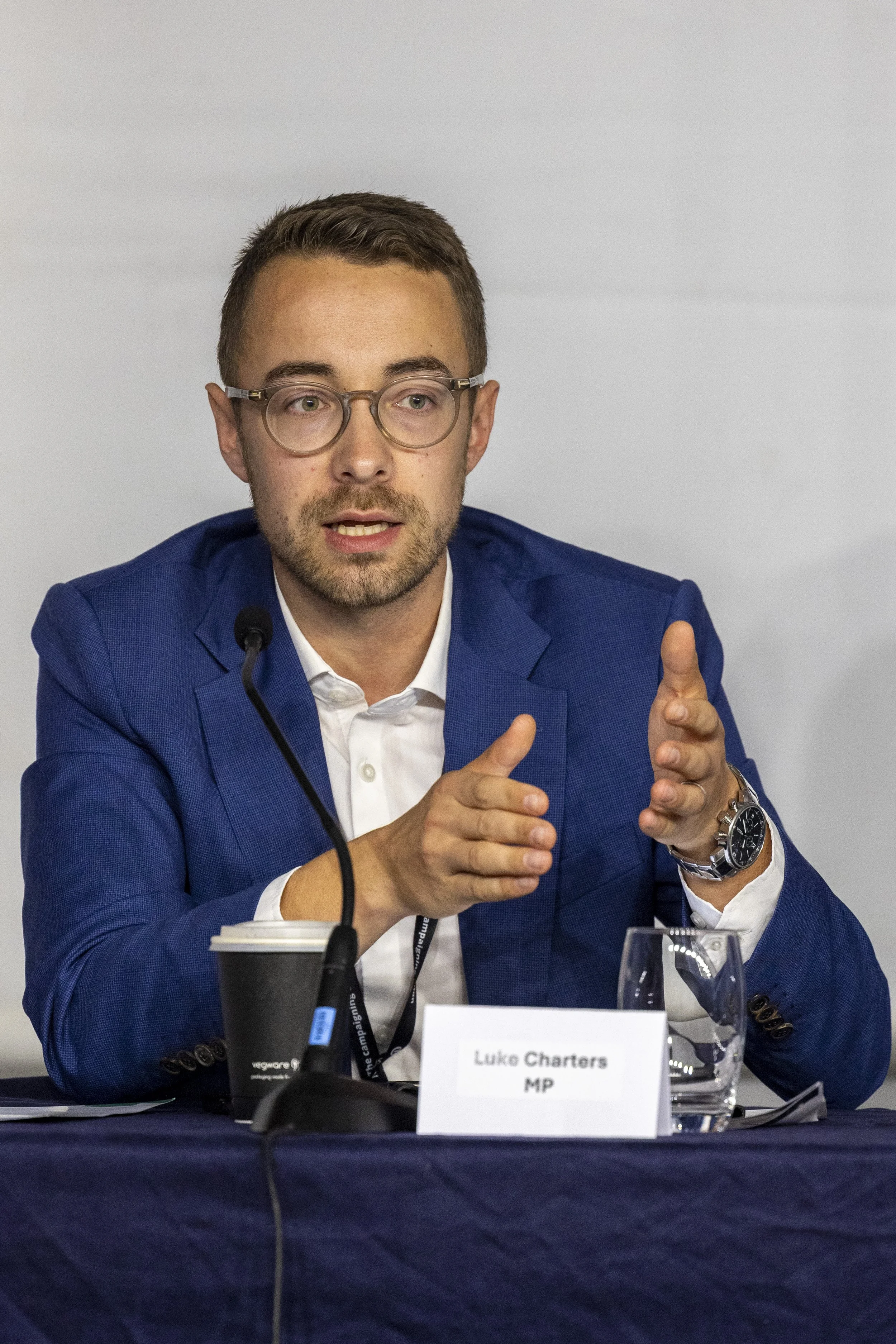 PPS Luke Charters on a GGF panel at Labour Party Conference