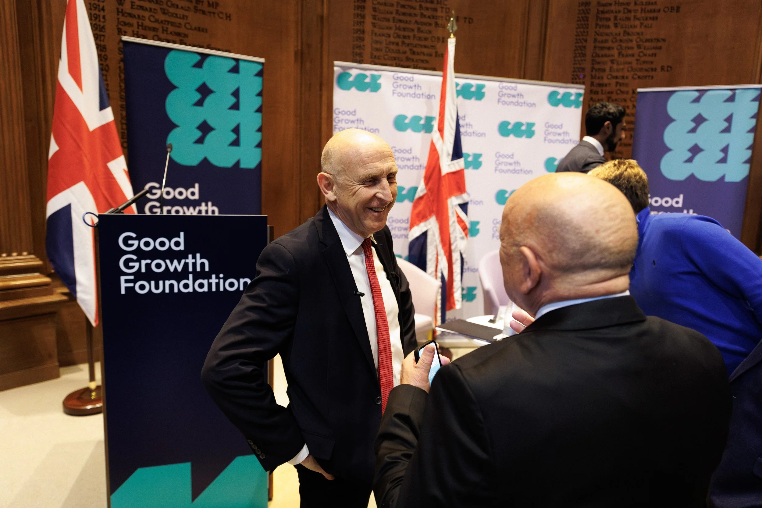 Defence Secretary John Healey at The Good Growth Foundation's event
