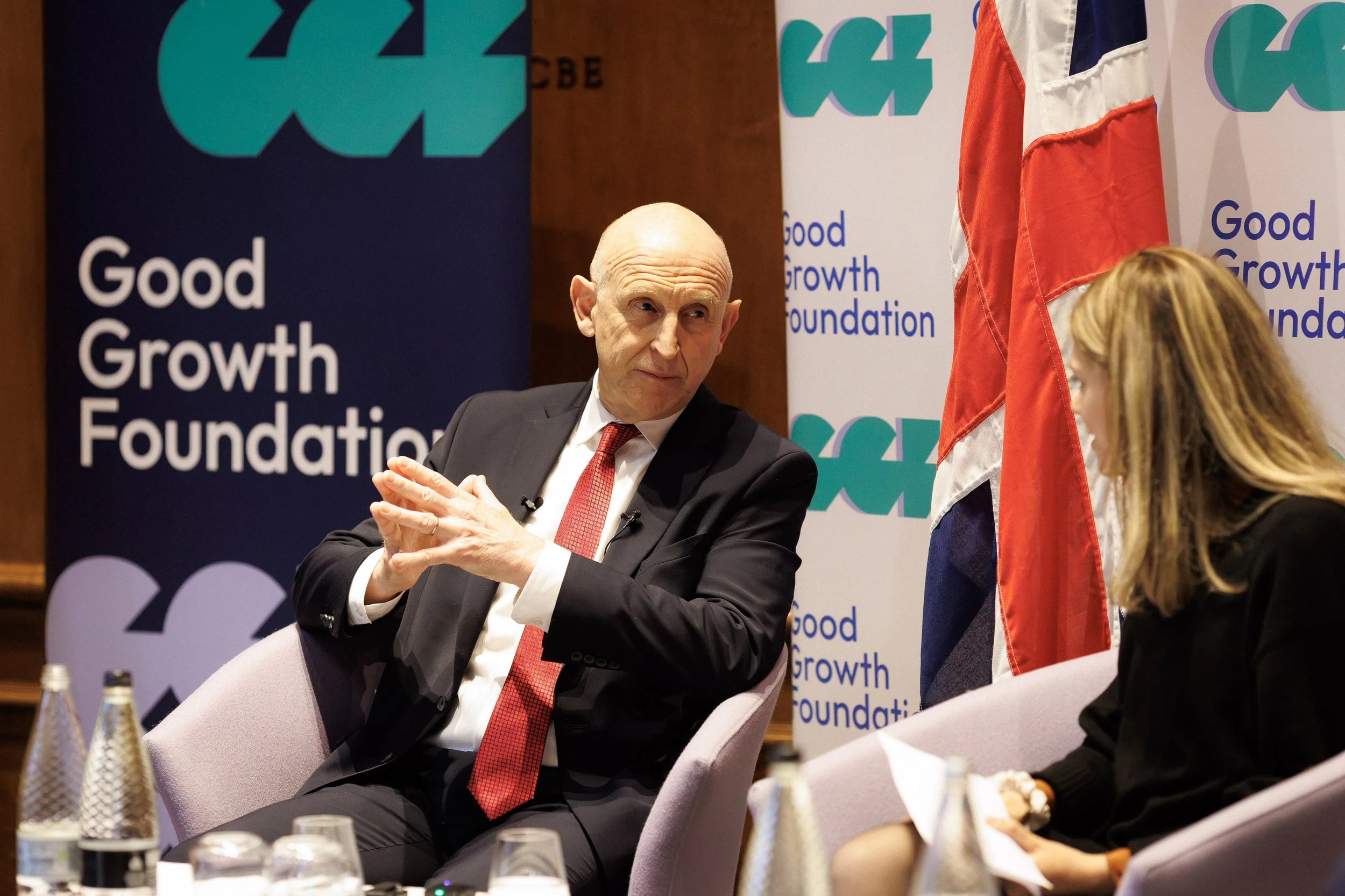 Defence Secretary John Healey in conversation with Deputy Political Editor of The Times Lara Spirit