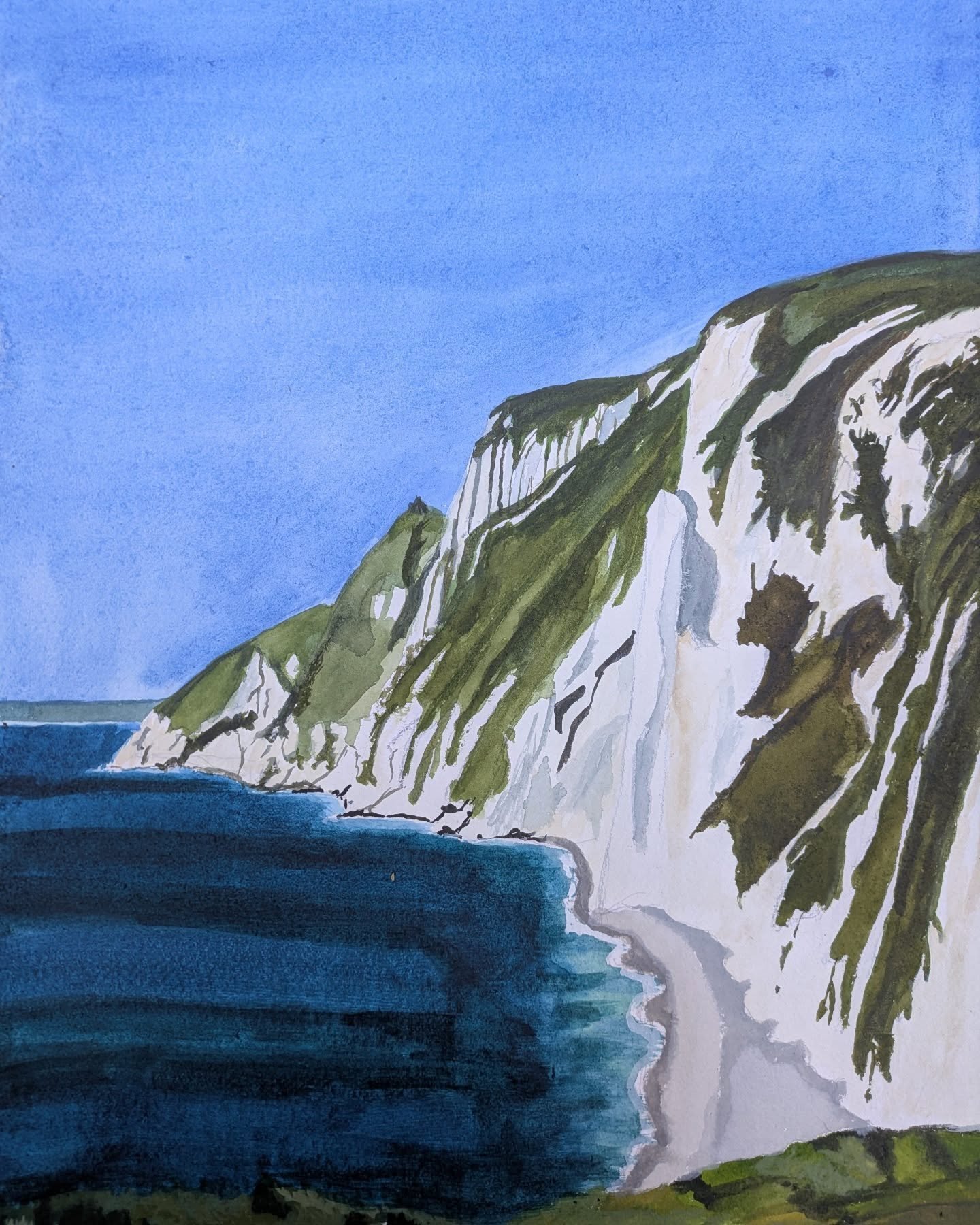 Cliff......

#cliff #cliffs #white #whitecliffs #jurassic #jurassiccoast #lulworthcove #dorset #watercolour #watercolors  #watercolours #watercolor #aquarelle #kunst