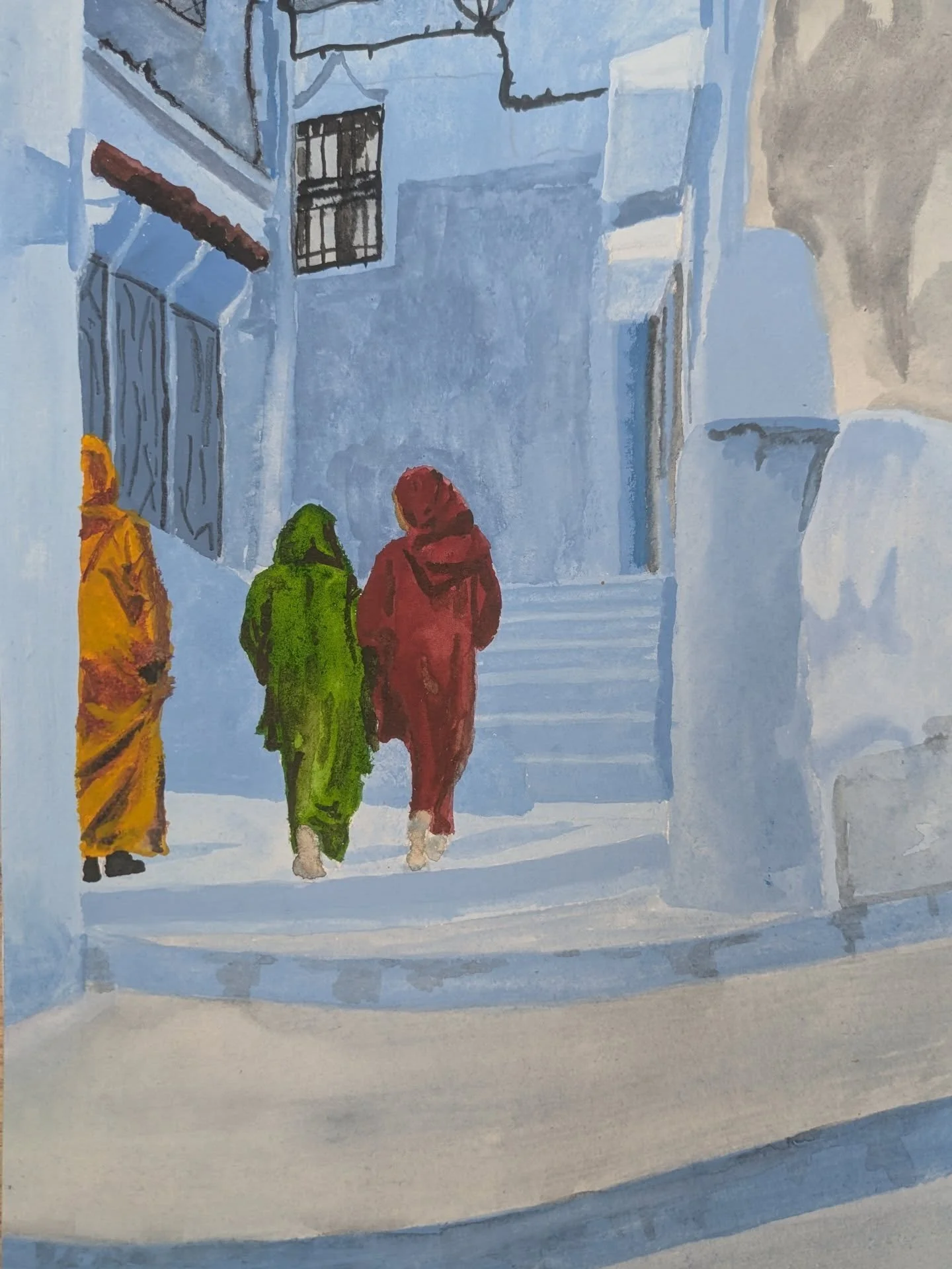 Eid Mubarak 7th June

#chefchaouen #morocco  #blue  #street #streetlife #holiday #watercolour #watercolor #aquarelle #kunst