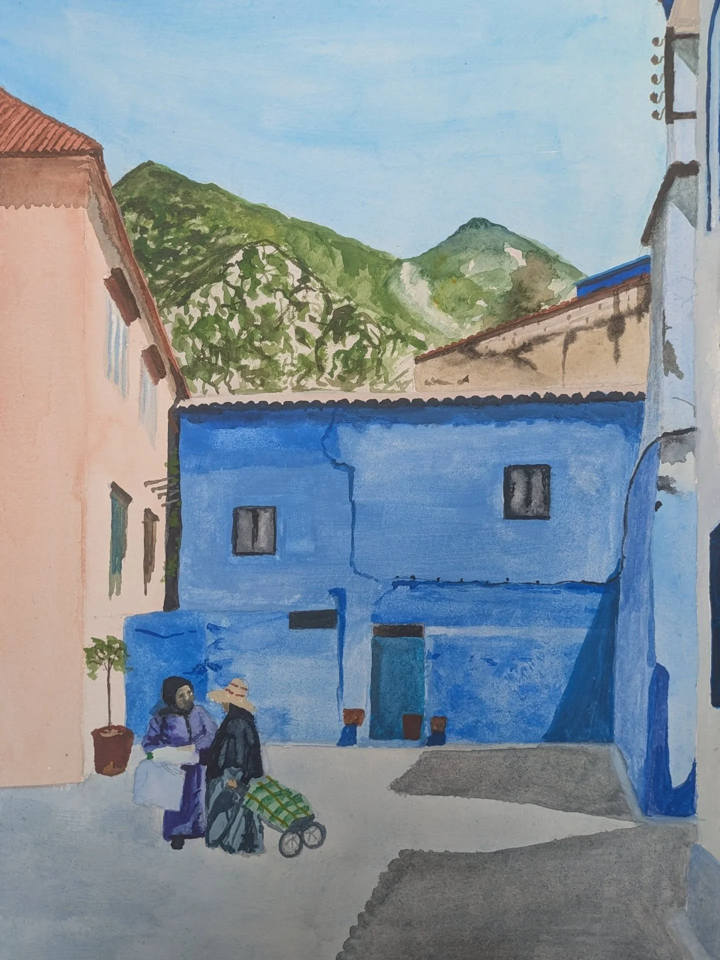 Shooting the Breeze

#blue #chefchauen #street #streetlife  #rif #morocco #maroc #chat #shootingthebreeze #watercolour #watercolor #aquarelle #kunst