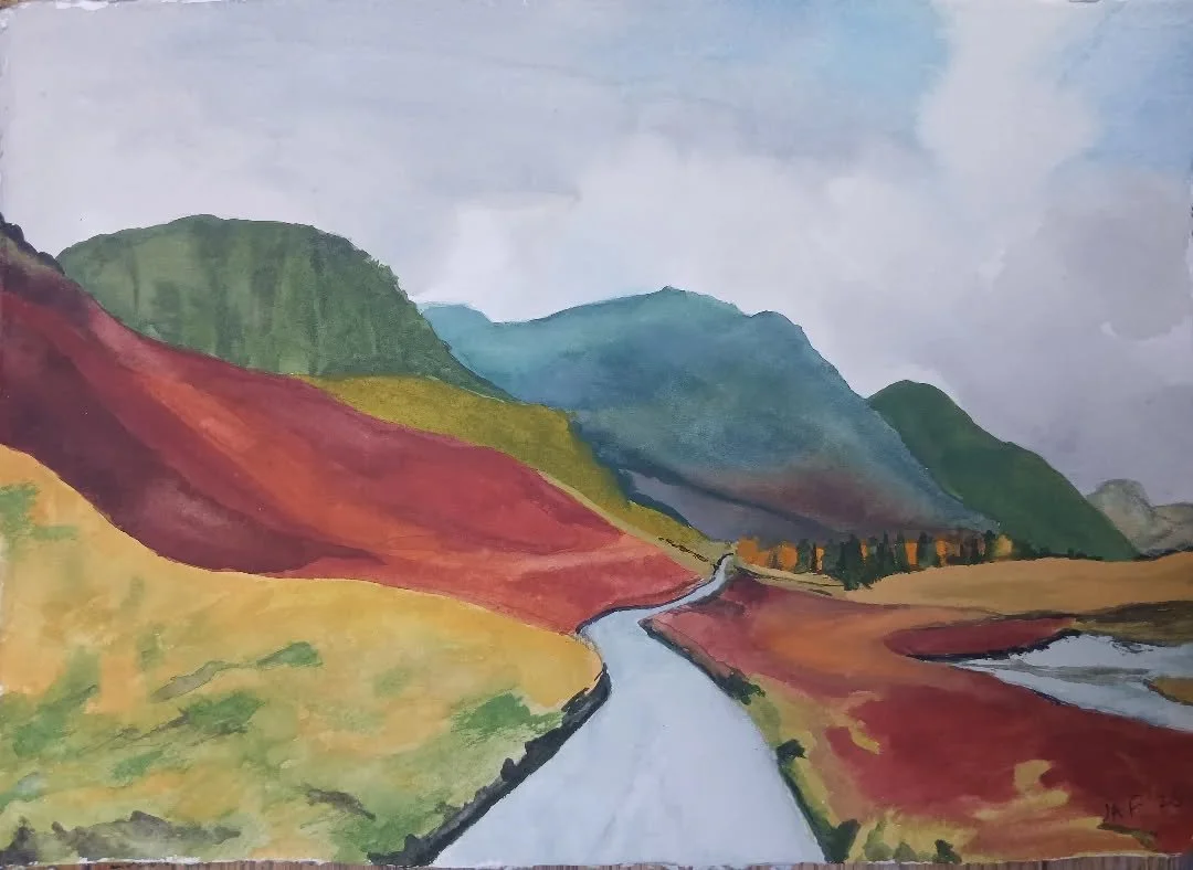 Knocking on heaven's door

#ontheroadagain #colours #watercolours #Scotland #autumn #theroad #watercolour #aquarelle #kunst