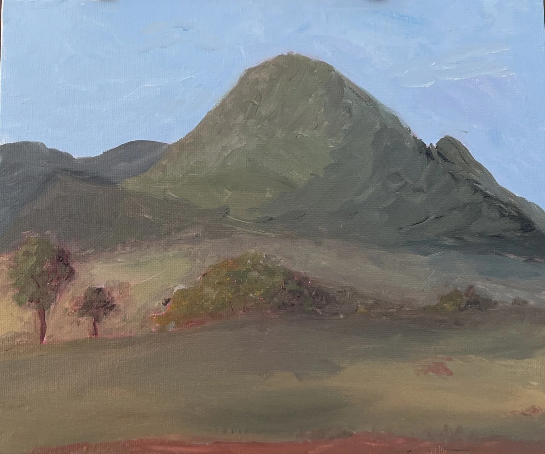 "Wichita Mountains" 8x10 in. Oil on Canvas Board