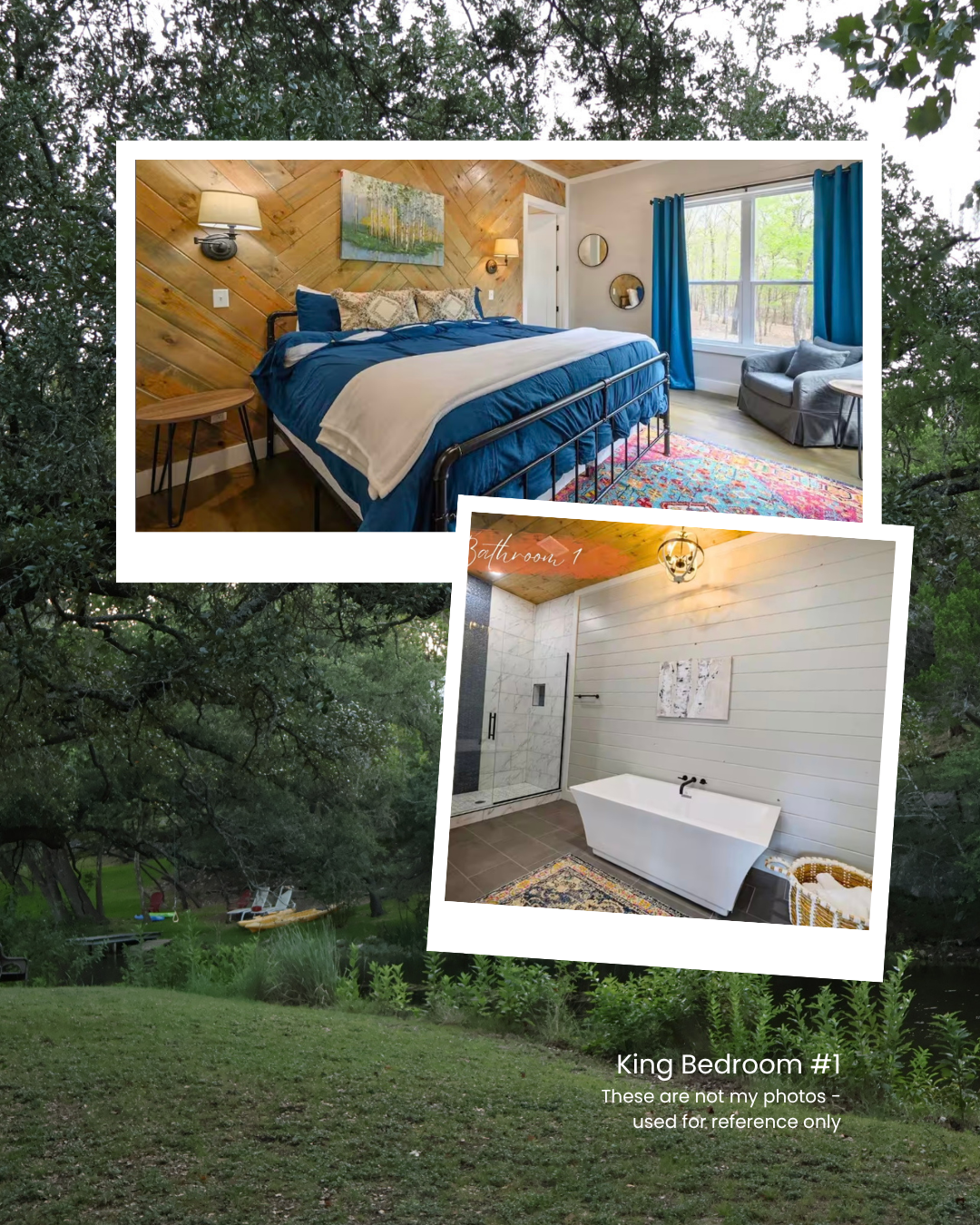 King Bed With Private Bathroom