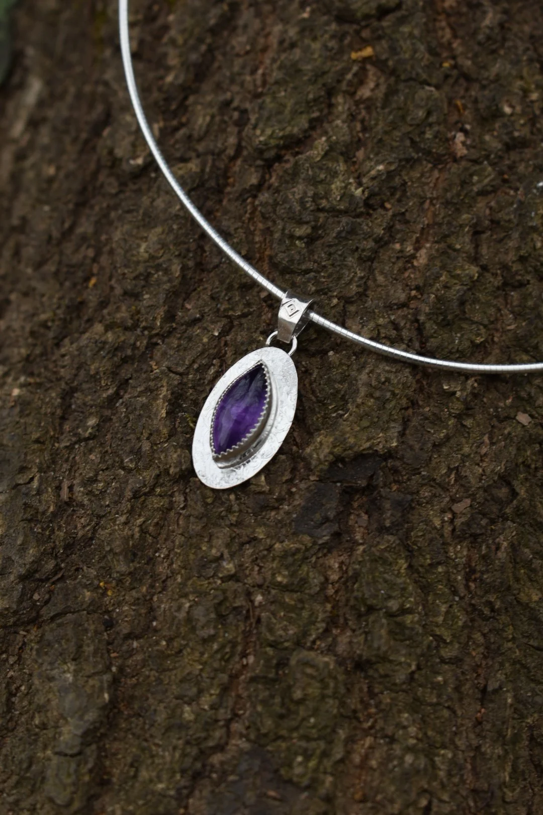 Whispering Violet Tide Pendant