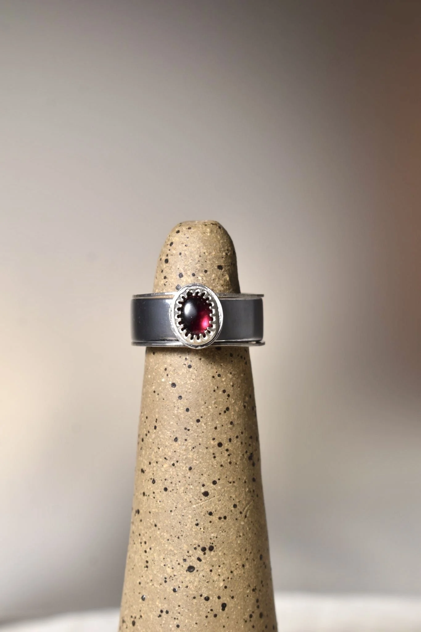 Garnet Smart Ring Adornment