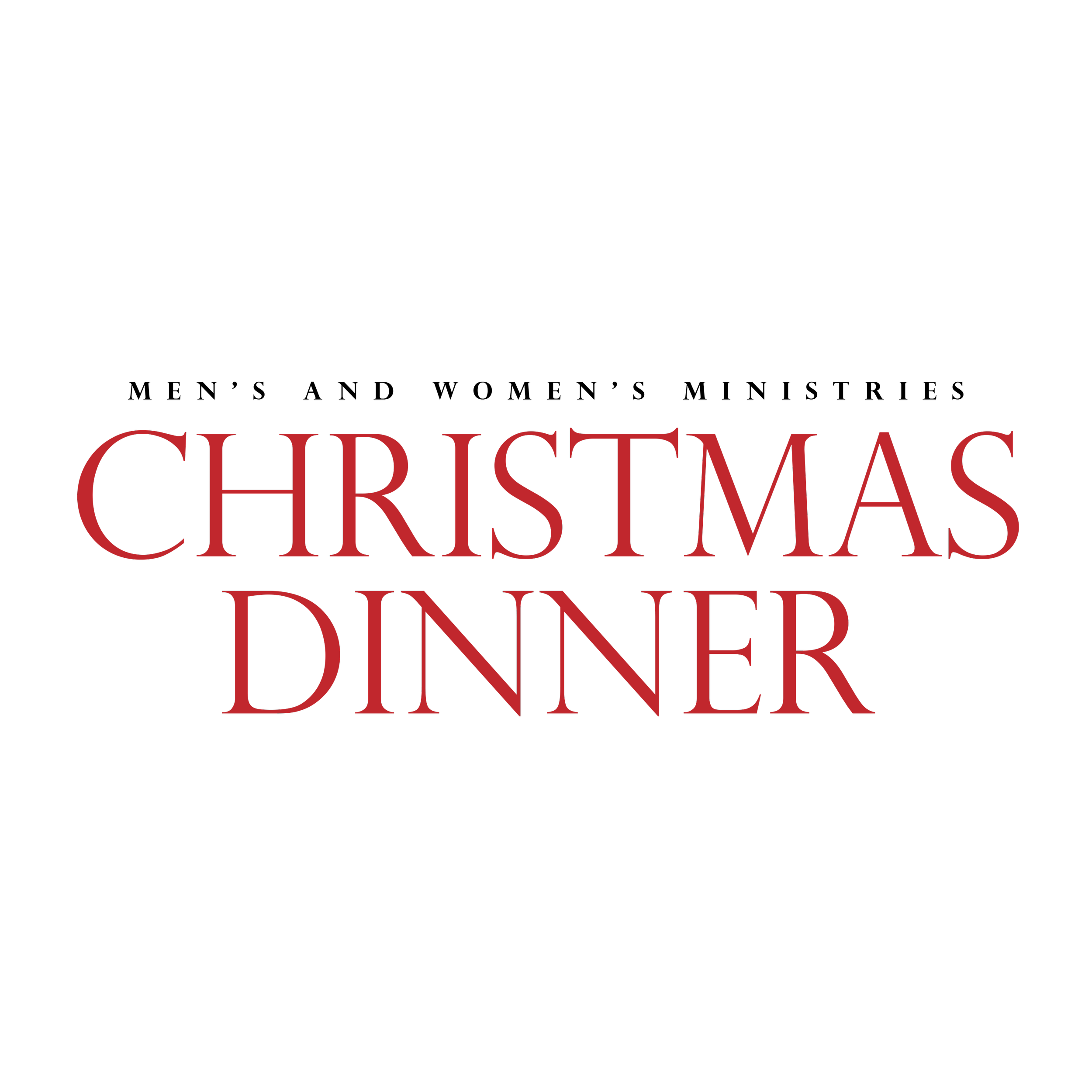 Men's and Women's Ministries Christmas Dinner