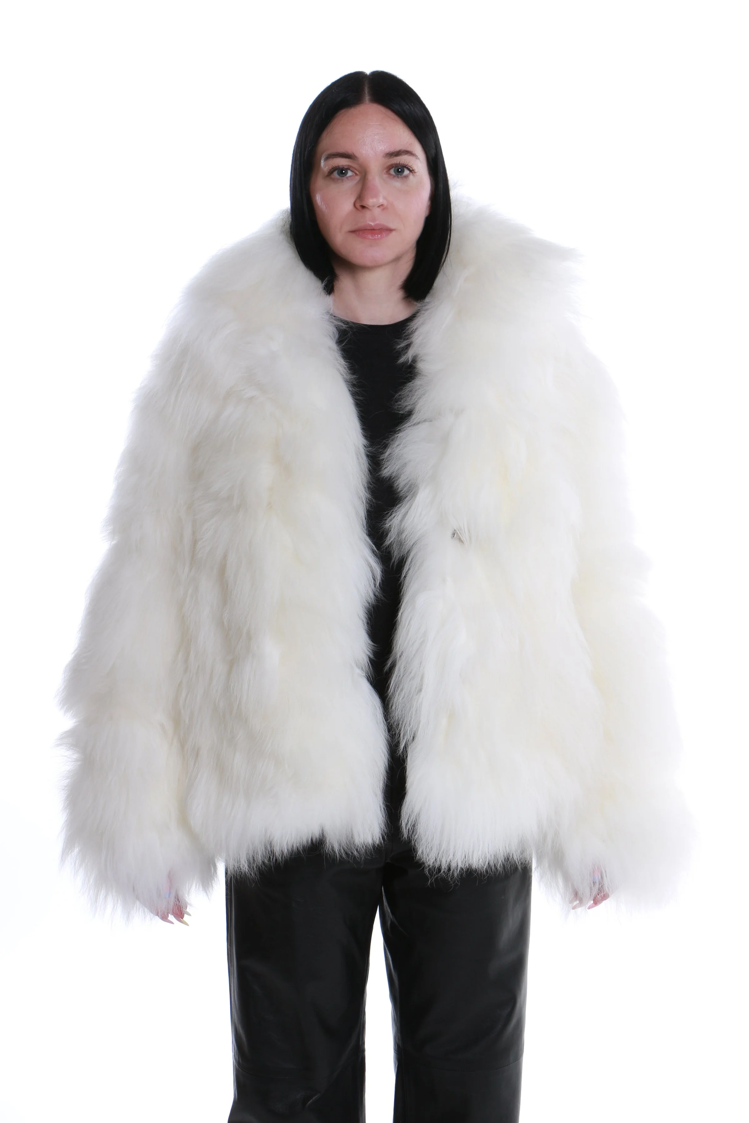 Cappottino in shearling color latte