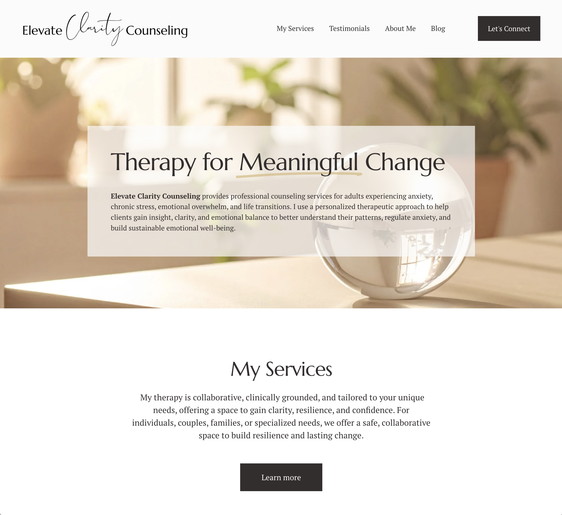 Brand and website design for counseling and therapy practice.