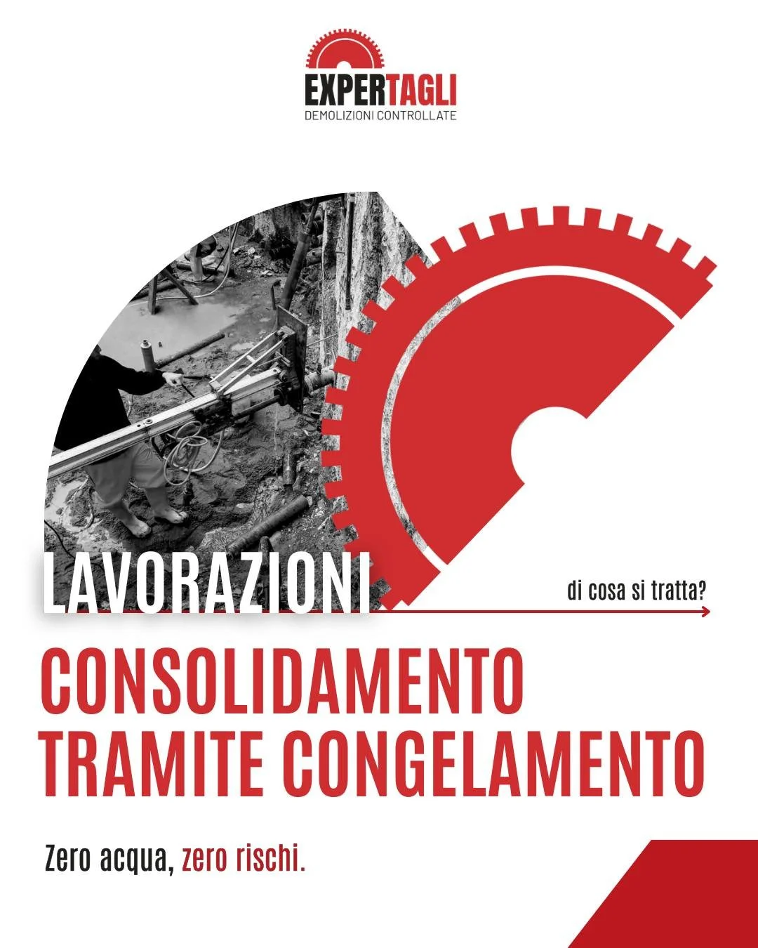 A volte il gelo non &egrave; il problema&hellip; &egrave; la soluzione. ❄️🔧

Quando la falda acquifera rende impossibile intervenire in sicurezza, entra in gioco il consolidamento tramite congelamento: una tecnica che trasforma il terreno in un bloc