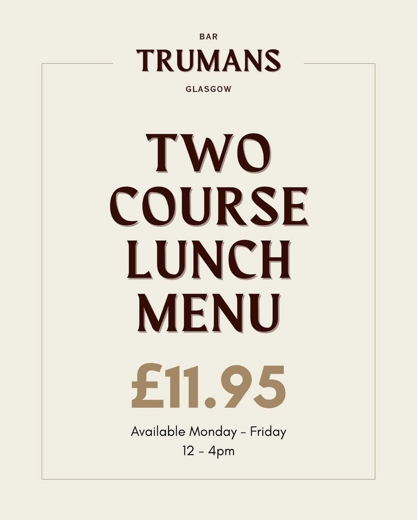 &pound;11.95! for TWO COURCES! 

 Monday-Friday! 12-4pm! Perfect for lunch! 🍔🍟🌭

What will you have? 

#food #foodlover #foodie #lunchtimedeals #drink #lunchbreak #lunchdate