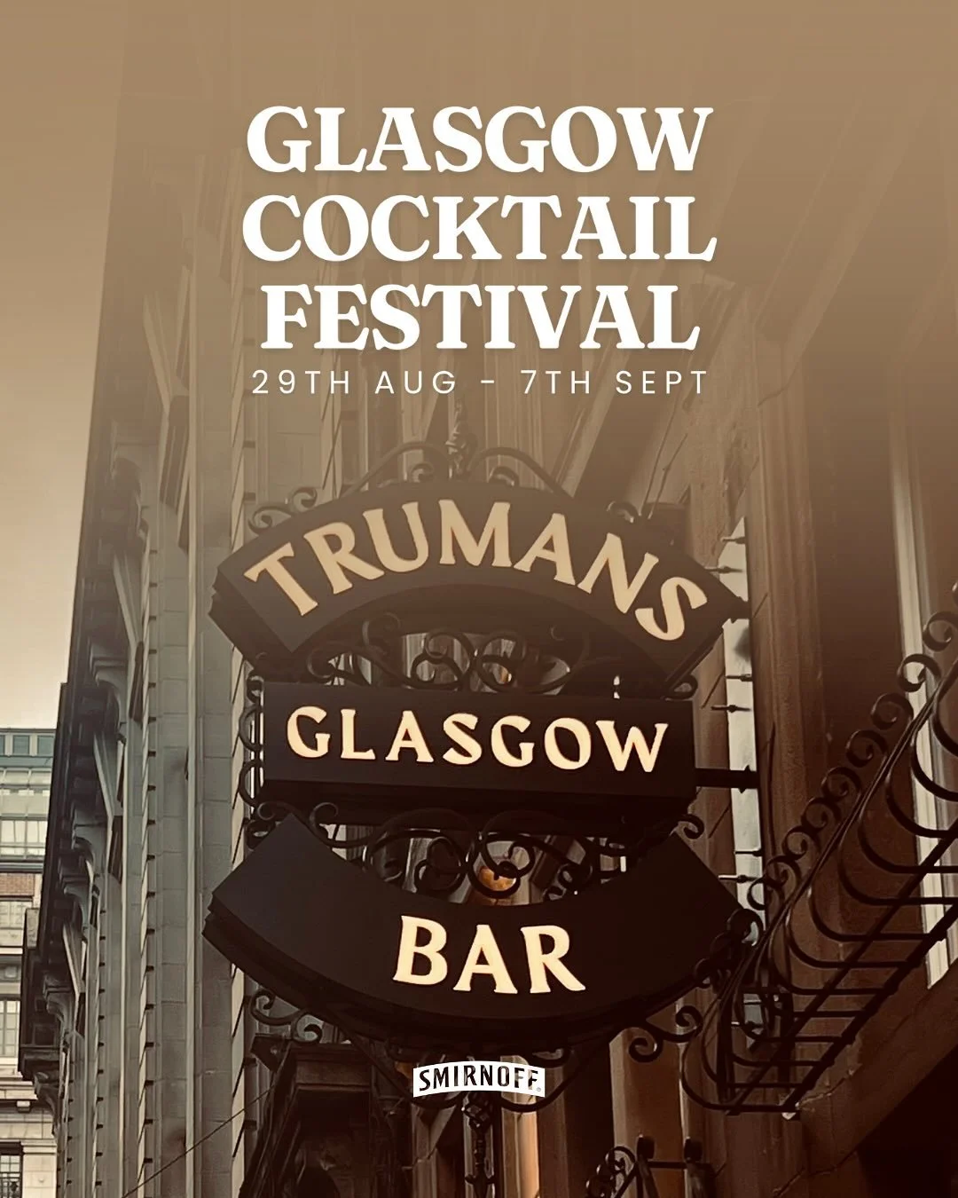 🍹✨ The countdown is on, Glasgow! ✨🍹

We&rsquo;re buzzing to be part of Glasgow Cocktail Festival at Truman&rsquo;s Bar 🎉 From 29th August &ndash; 7th September, get ready for deliciously creative serves, great tunes, and the kind of atmosphere tha