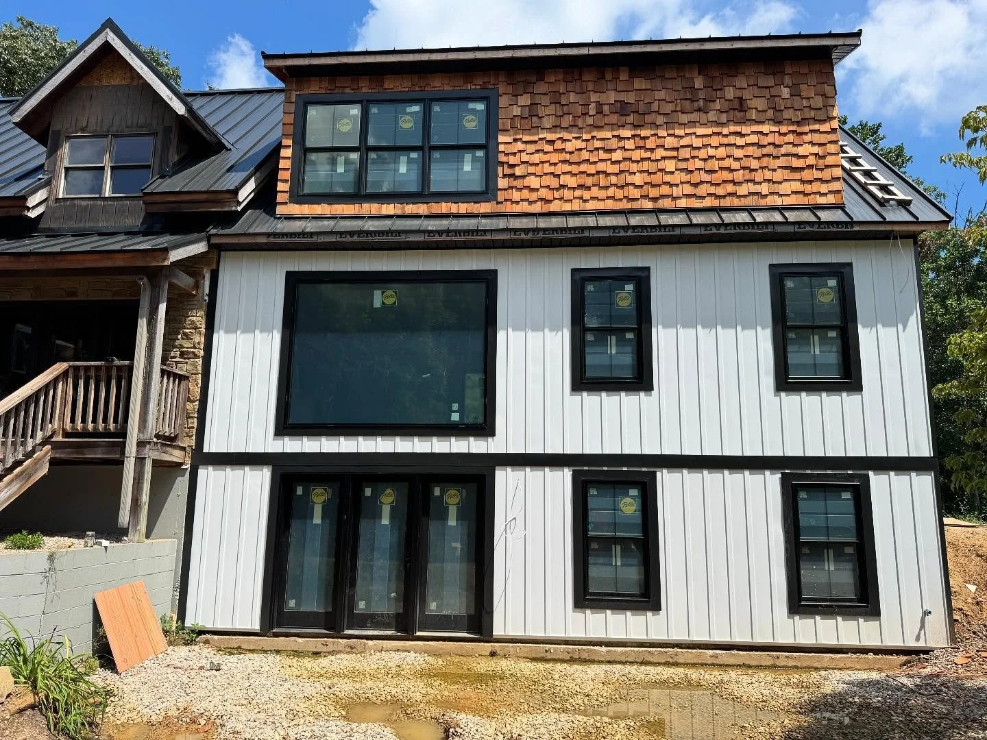 Exterior almost done on this reno - obsessed with the cedar shingles!