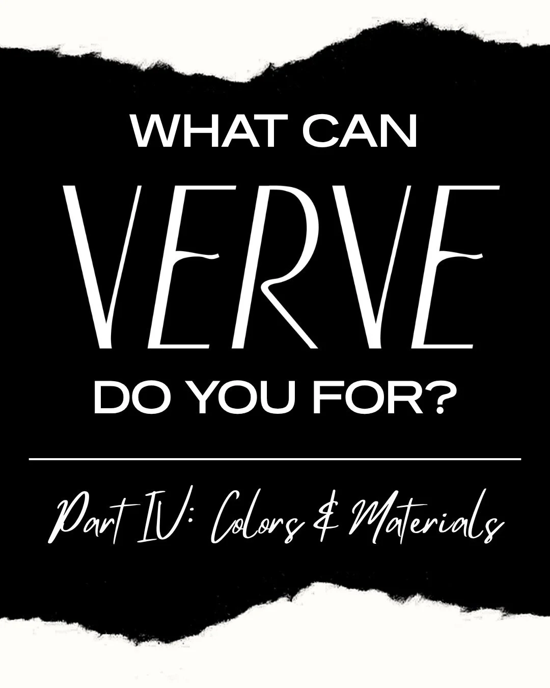 I know you've selected the wrong paint color at least once - let Verve make it right!