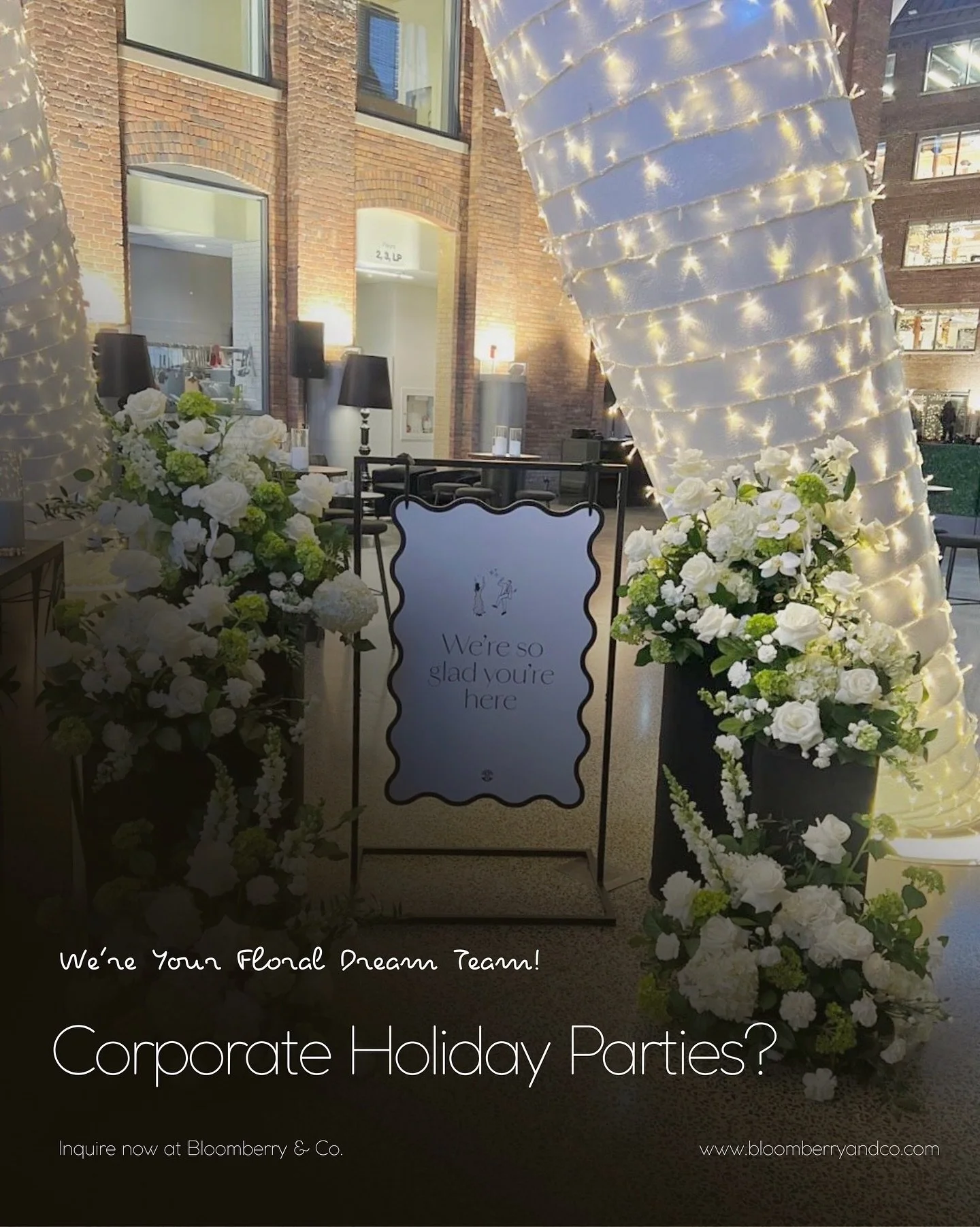 ✨ We&rsquo;re not 𝙟𝙪𝙨𝙩 your favorite wedding florists&hellip;
🎁 We&rsquo;re now booking for 𝐇𝐨𝐥𝐢𝐝𝐚𝐲 𝐏𝐚𝐫𝐭𝐢𝐞𝐬 + 𝐂𝐨𝐫𝐩𝐨𝐫𝐚𝐭𝐞 𝐄𝐯𝐞𝐧𝐭𝐬 too!

From luxe Christmas galas to intimate office celebrations, we&rsquo;re here to brin