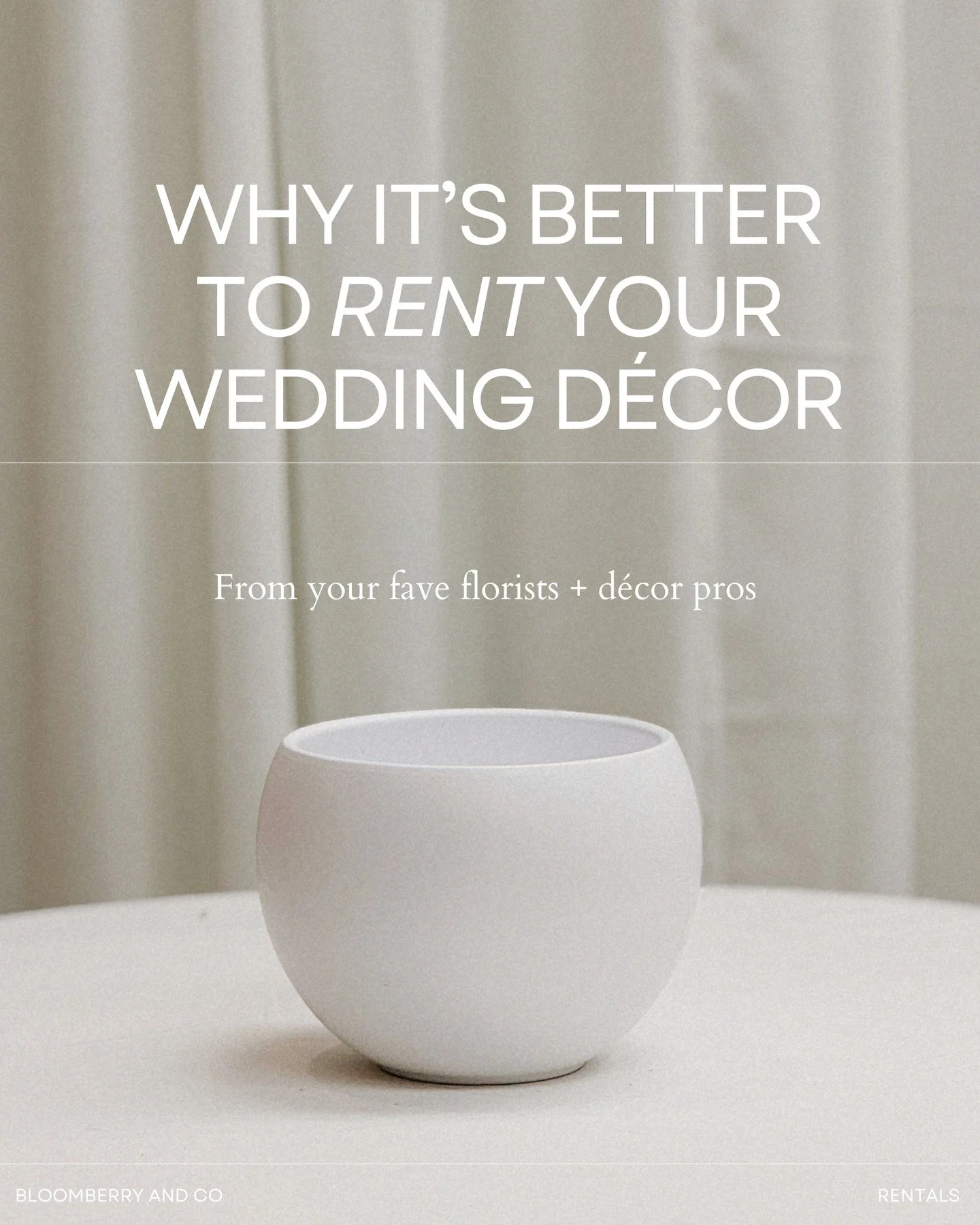 ✨ Why buy your wedding d&eacute;cor when you can rent it and get the same gorgeous look for way less? 💐💍

We handle delivery, setup, styling, and cleanup&mdash;so you can just enjoy your day.

Ready to create your dream wedding look?

Message us to