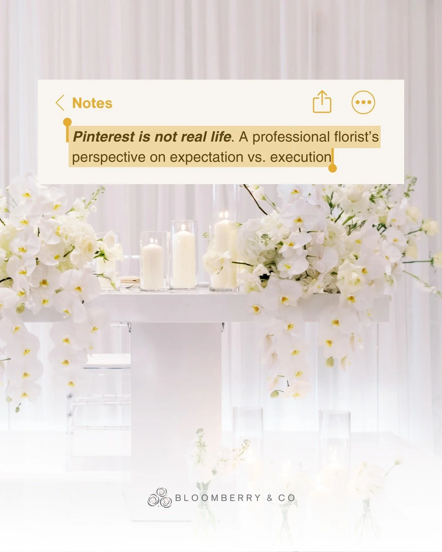 A luxury wedding is not a Pinterest recreation &mdash; it is a commissioned work.
Crafted for your venue, your season, your palette, and your story.

In high-end floral design, the goal isn&rsquo;t to &ldquo;match a pin.&rdquo;

The goal is to transl