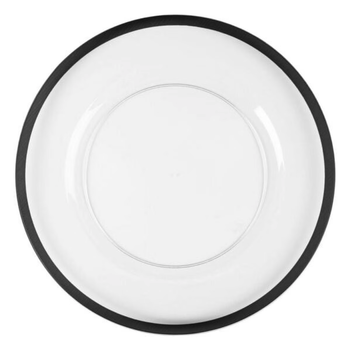 Black Rim Charger Plates
