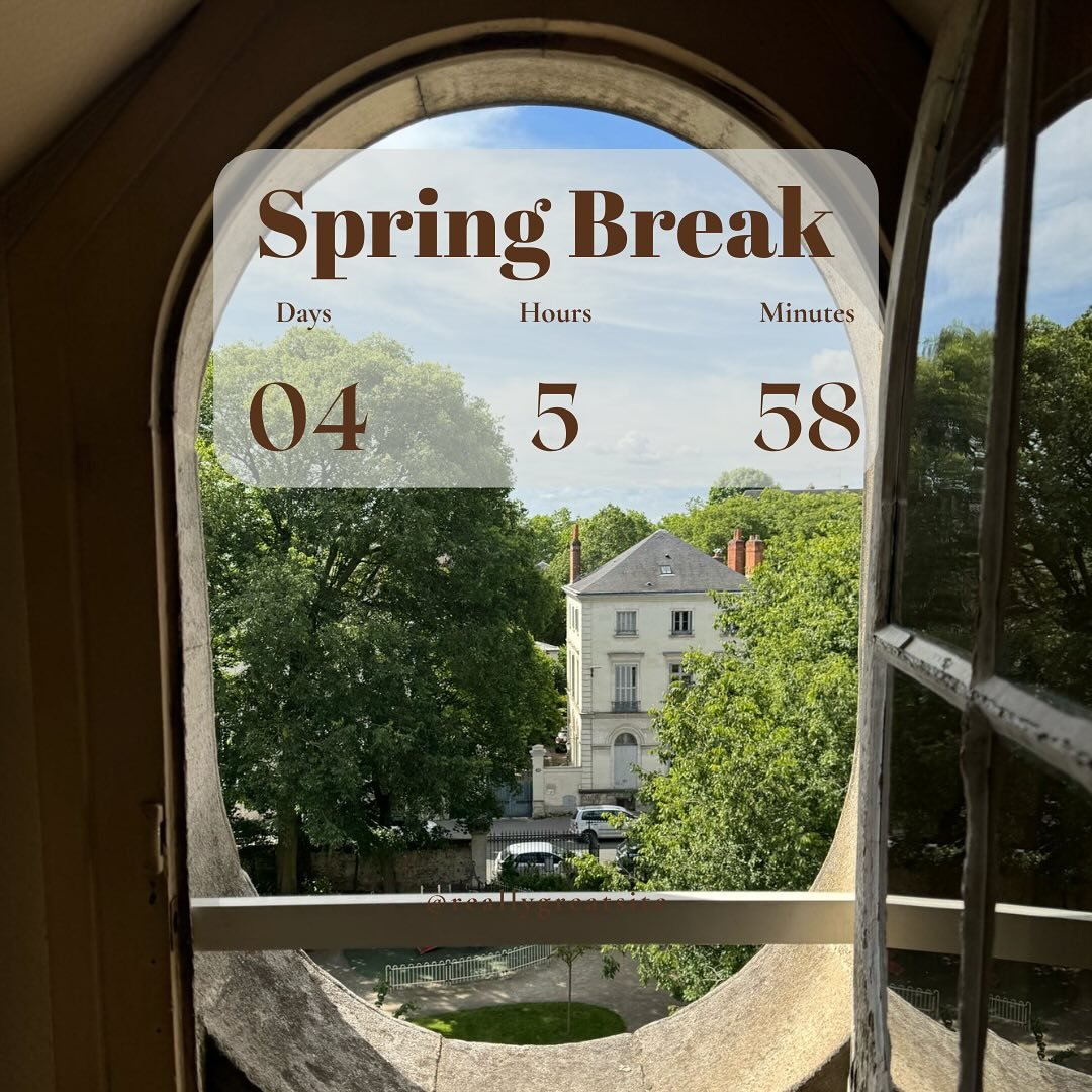 We&rsquo;re almost there! Whether you are going somewhere new, old, or just chilling at home, take this break as a time to relax, center yourself, and connect with the people love :) Happy Monday, and good luck with the rest of your week, it&rsquo;s 