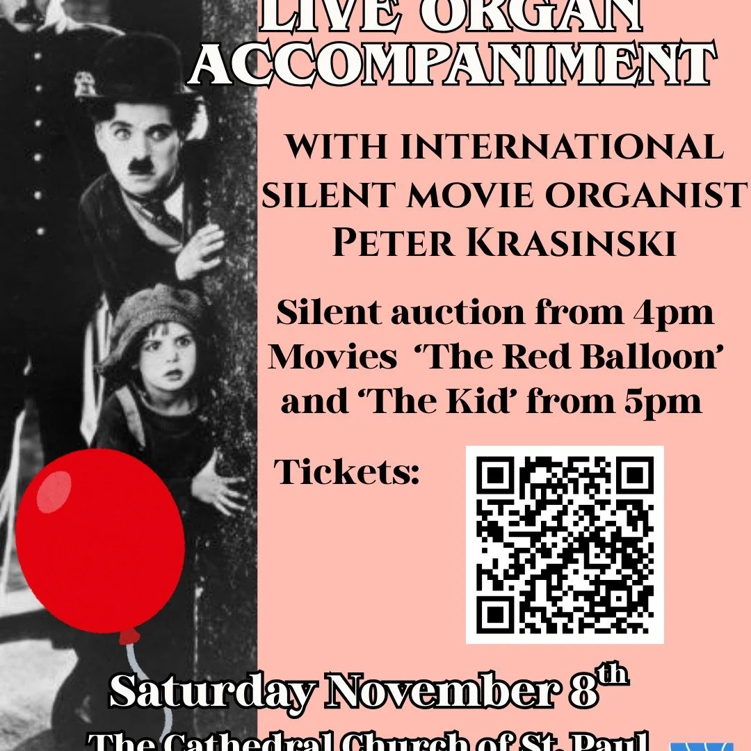 You are warmly invited to join us for this unique event! We will be screening two classic silent movies - 'The Red Balloon' and Chaplin's 'The Kid'. Acclaimed international organist Peter Krasinski will play live accompaniment to these two films!

Th