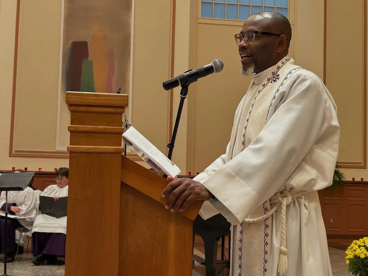 We were blessed to receive a good word for the Feast of All Saints from the Rev. Canon Jean Baptiste Ntagengwa today. What a beautiful morning together!