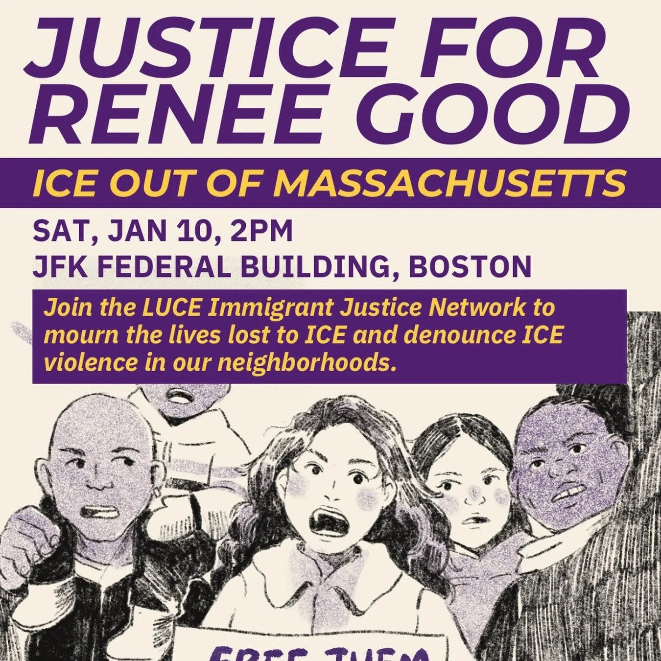 TODAY: Join Bishop Julia, Dean Amy, and others from around the city and diocese for prayers at the cathedral at 1:30 pm, then walk together to Government Center for this rally, organized by LUCE.
 
#faithinaction