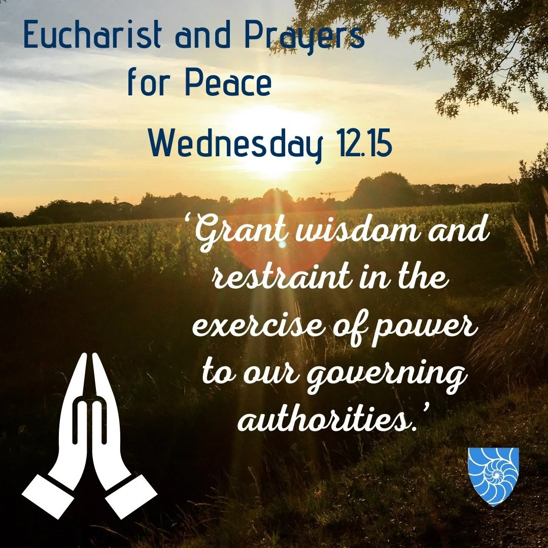 Looking for a quiet moment in the middle of a stressful week? Please join us today for pray, calm, and fellowship. 

You are invited to Mid-week Eucharist and prayers for peace. All are welcome TODAY, 12:15 to 12:55 pm in the chapel.

#stpaulscathedr