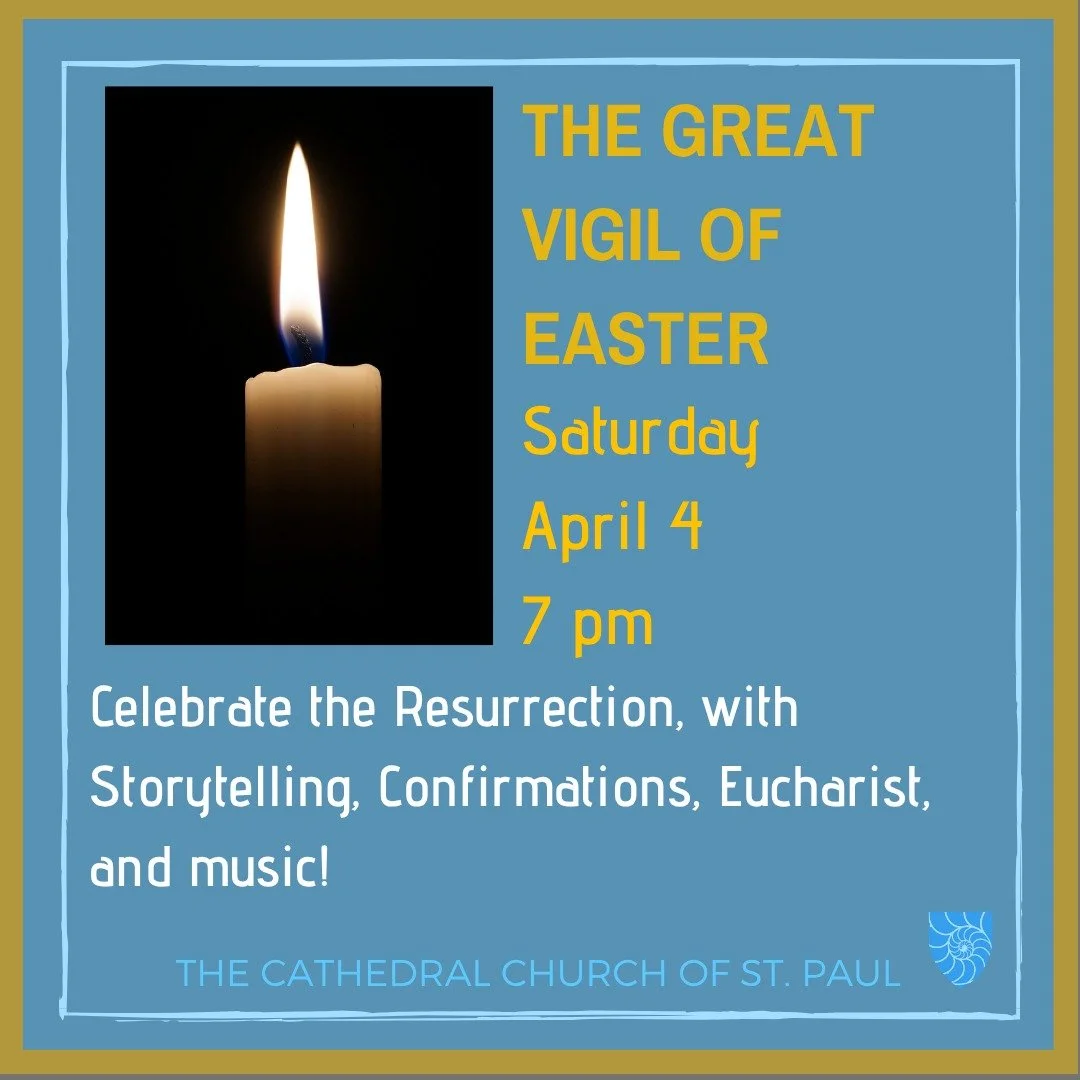 Our exploration of the Easter story continues today, as we journey from the foot of the Cross towards the joy of the Resurrection.

Today the Cathedral will be open from 11am to 1pm, for contemplation, reflection and labyrinth walking. We invited you