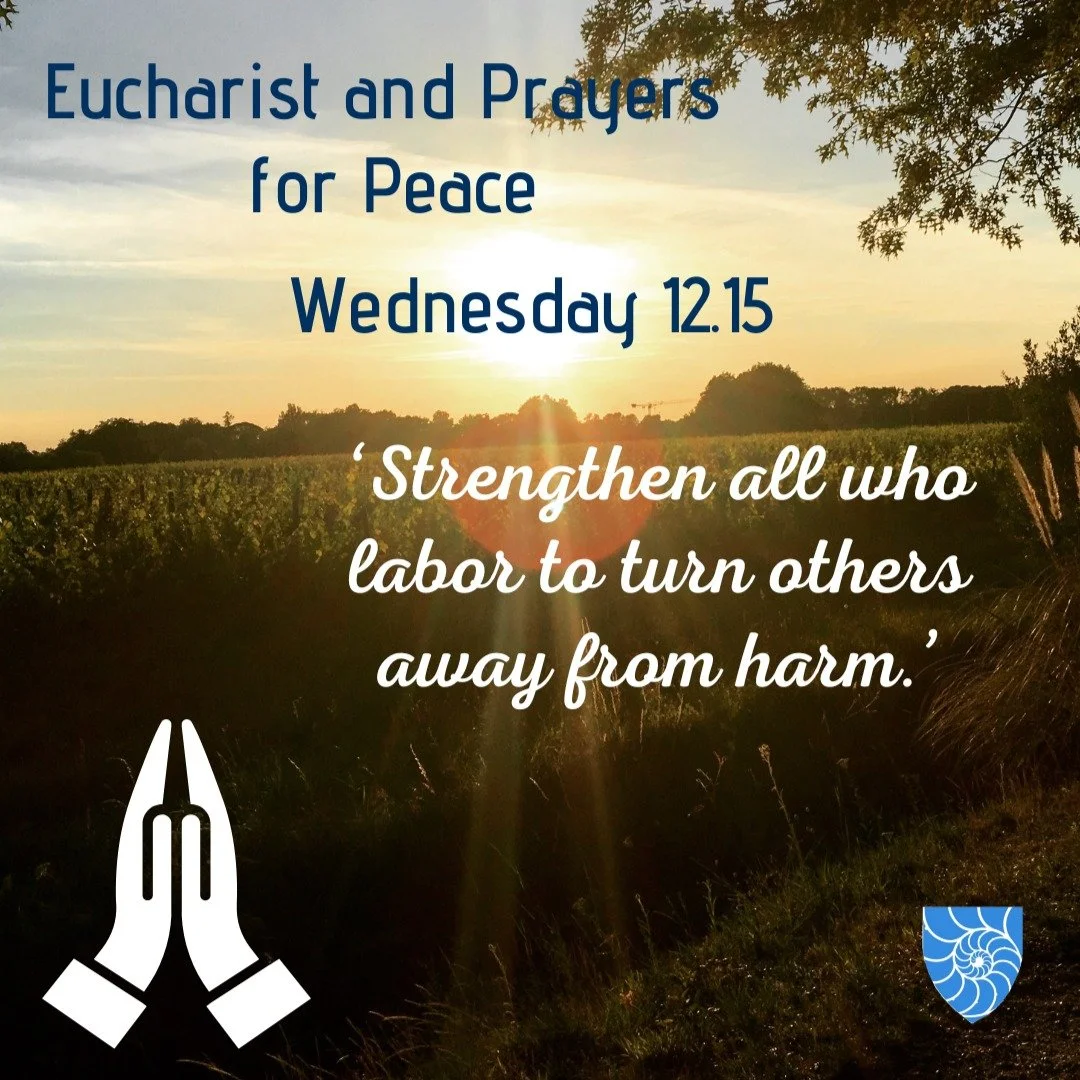 Rushing through a hectic week? Take a moment to pause and join us TODAY for mid-week Holy Eucharist.

Bring your cares, concerns and compassion and join us in prayer, 12:15 to 12:55 pm in the chapel. All are welcome.

#stpaulscathedral #cathedral #ca