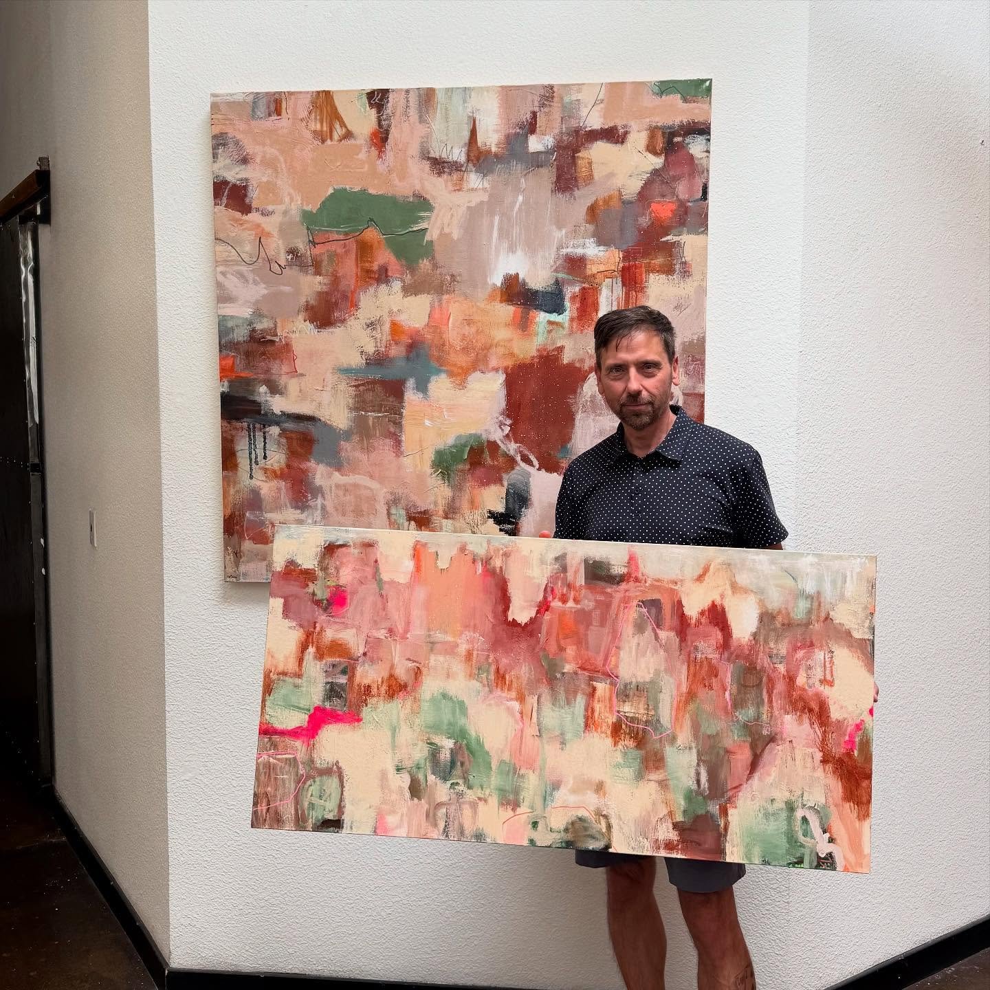 Thrilled to share &ldquo;Desert Muse&rdquo; and &ldquo;Sage Cliffs,&rdquo; have found their forever homes. Heartfelt thanks to this wonderful art patron for embracing my vision! These works are inspired by the raw beauty of the Las Vegas desert&mdash