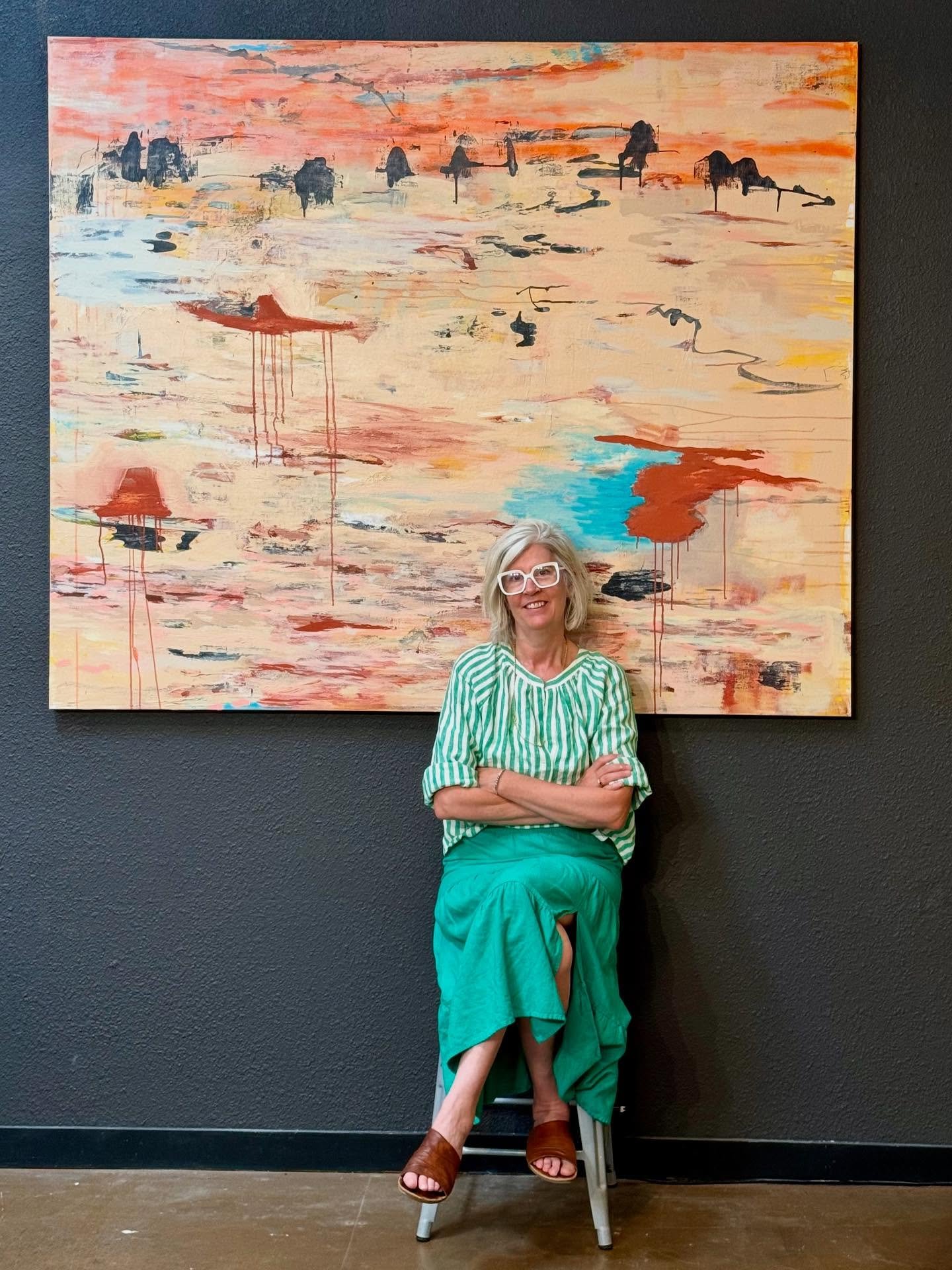 Excited to share this work, Distant Sands, created for the Expanse show is headed to Dallas, TX. Grateful for the patron who loves the work and purchased the piece!! And for the @nvartscouncil who supported the show with grant funding #artist #artwor