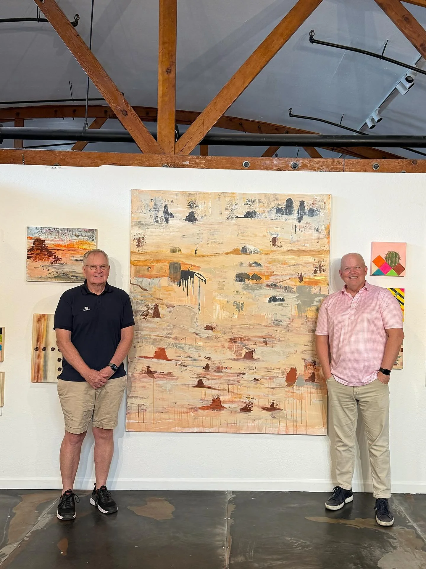 Thrilled to share these works are sold and headed to Summerlin, &ldquo;distant sands&rdquo;, &ldquo;neon moon&rdquo; and &ldquo;neon mirage&rdquo; #artwork #sold #artpatrons #desertescape #desertinspired #lasvegasartist