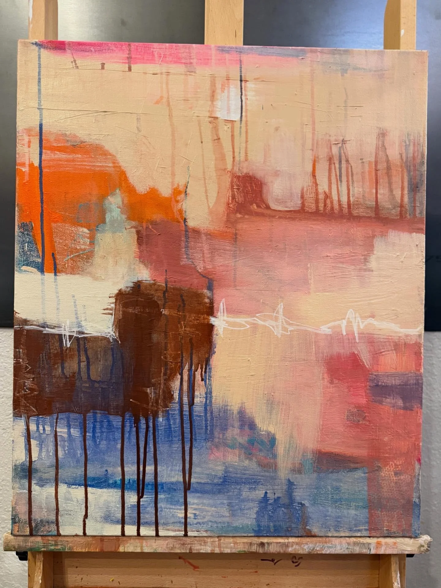 Today in the studio&hellip;a new work in progress. Happy last week of 2025 #artwork #abstractart #contemporaryart #lasvegasartist