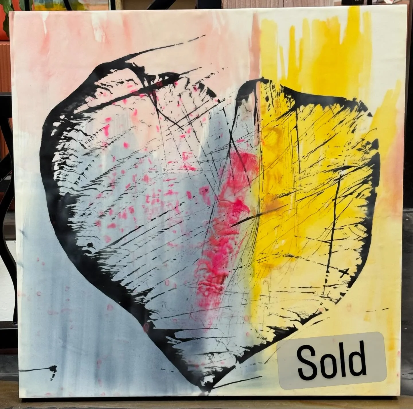 Excited this work from my Botanica Obscura collection is headed to a loving home in San Antonio, TX #sold #artwork #encausticart