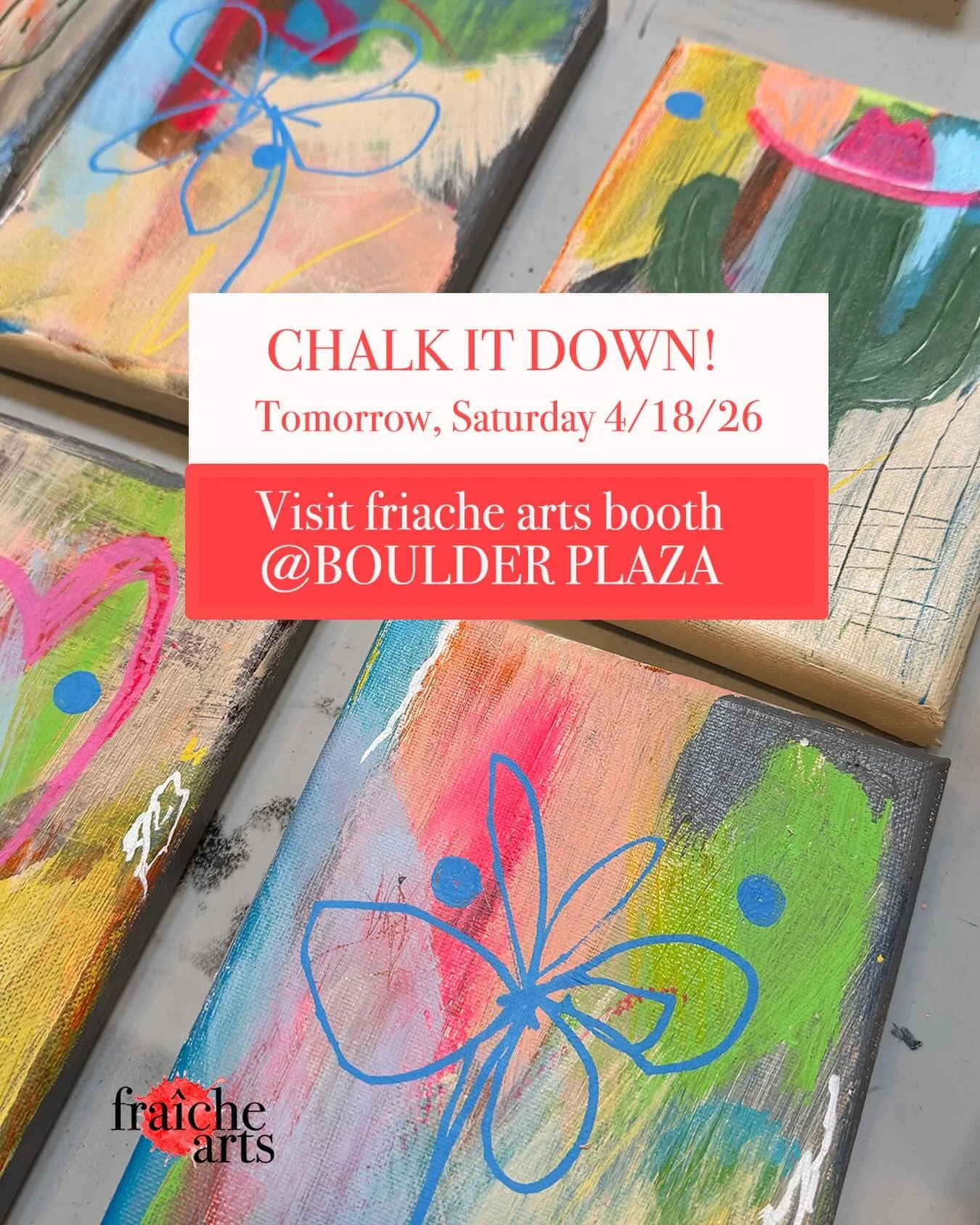 See you tomorrow at the Chalk it Down! Festival in Arts District, LV @artsdistrictlv fraiche arts booth will be at Boulder Square, just north of Charleston on Main St. #chalkitdown #artfestival #lasvegasartist Come see all the fabulous chalk artists 