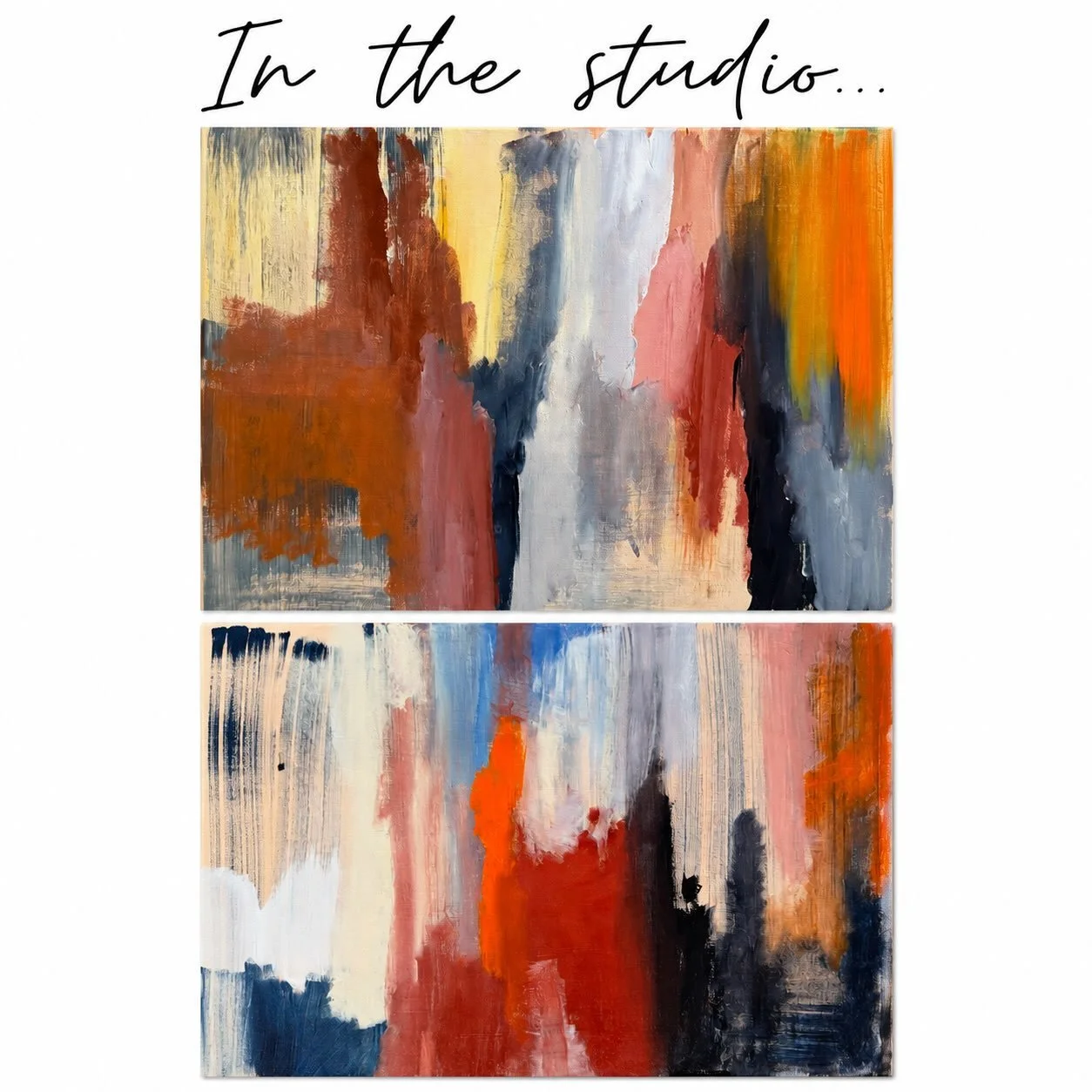 Some new works in progress #artstudio #abstractart #contemporaryart #artist