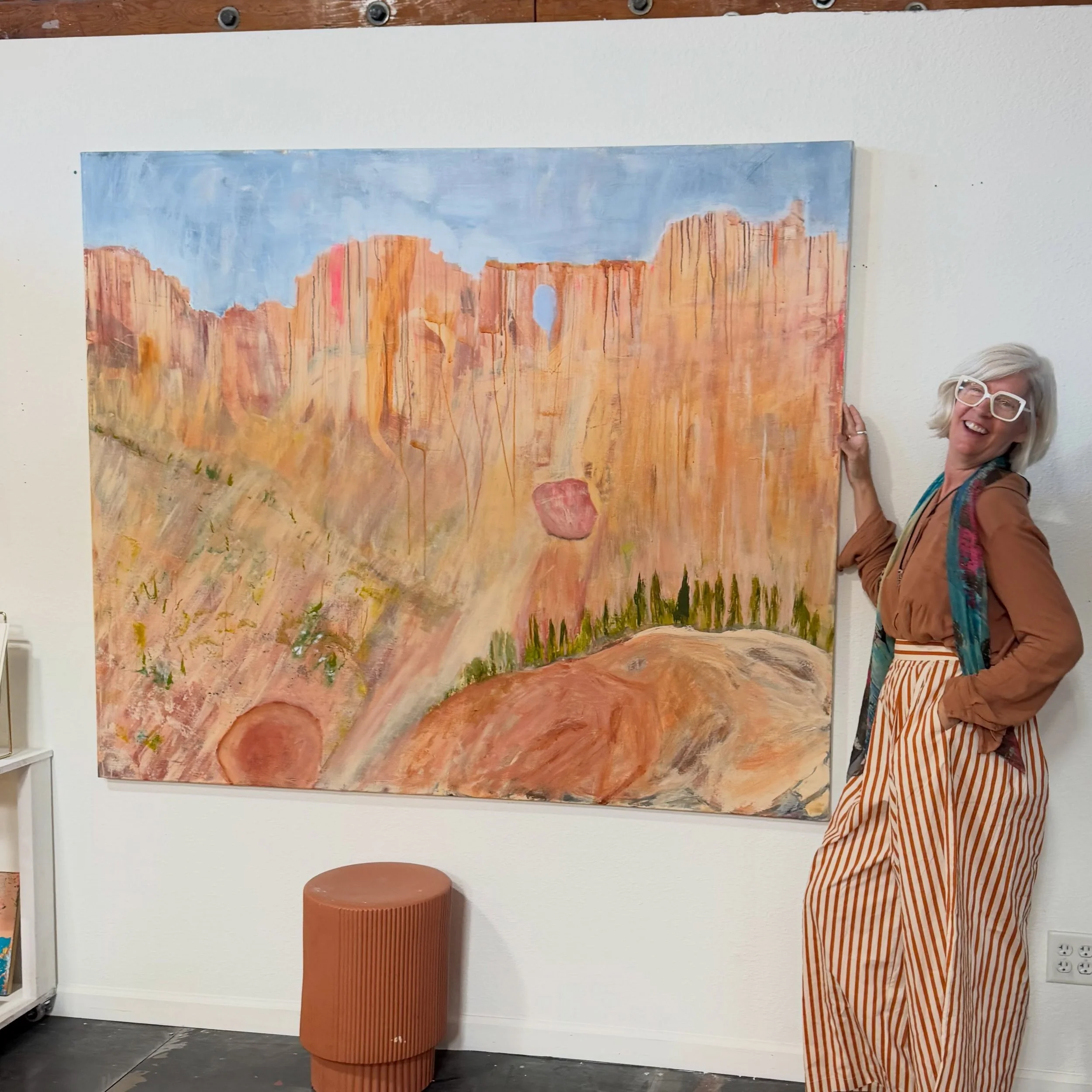 This beauty is done! 60&rdquo; x 72&rdquo;. Swing by this evening during @firstfridaylv in the @theartsfactorylv to see it up close! #artgallery #artwork #artstudio #firstfriday #lasvegasartist @artsdistrictlv
