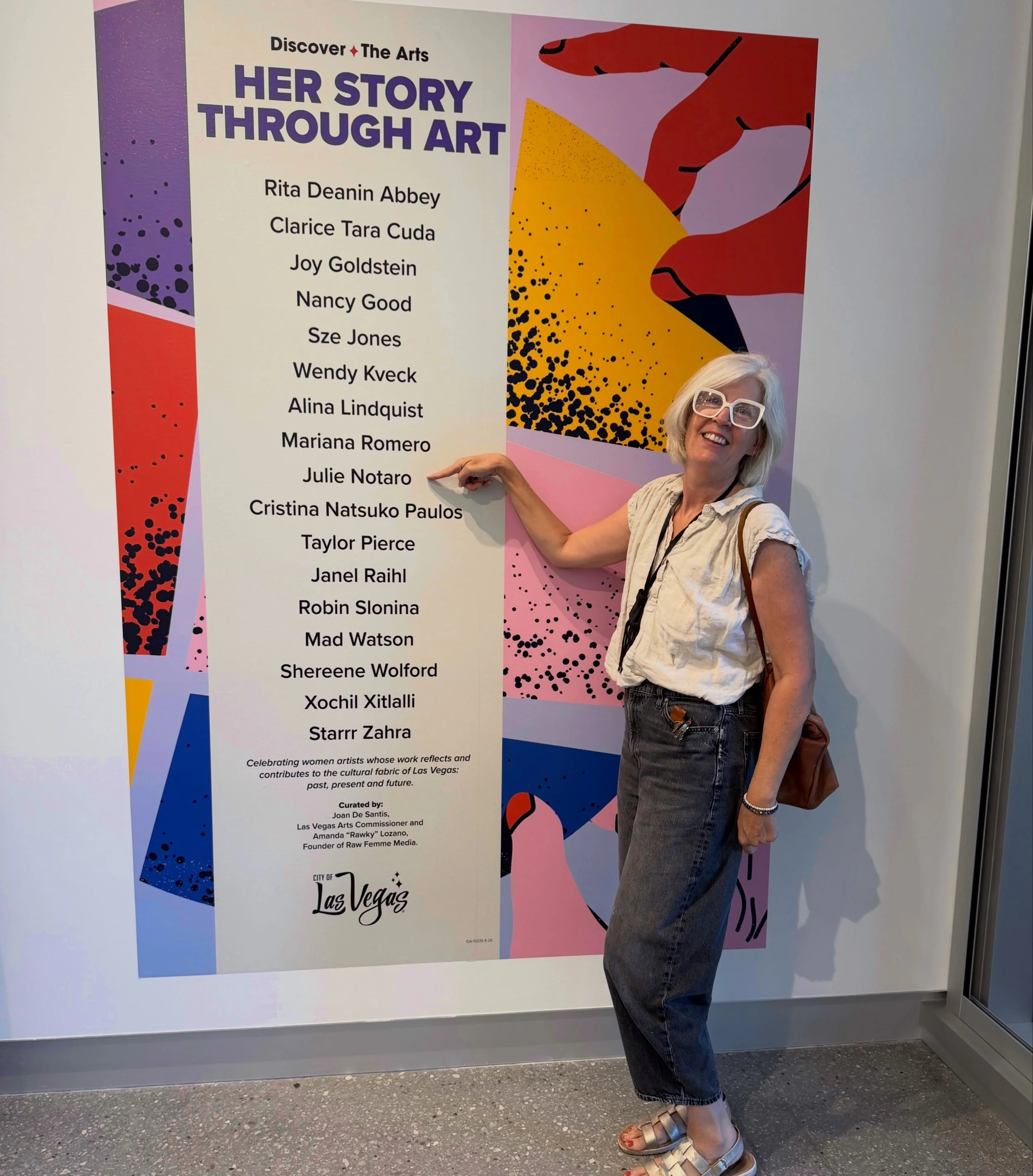 It&rsquo;s opening day! So excited to be part of Her Story Through Art: Las Vegas Women Artists &mdash; a community-centered exhibition celebrating women artists whose work reflects and contributes to the cultural fabric of Las Vegas!
Now open throug