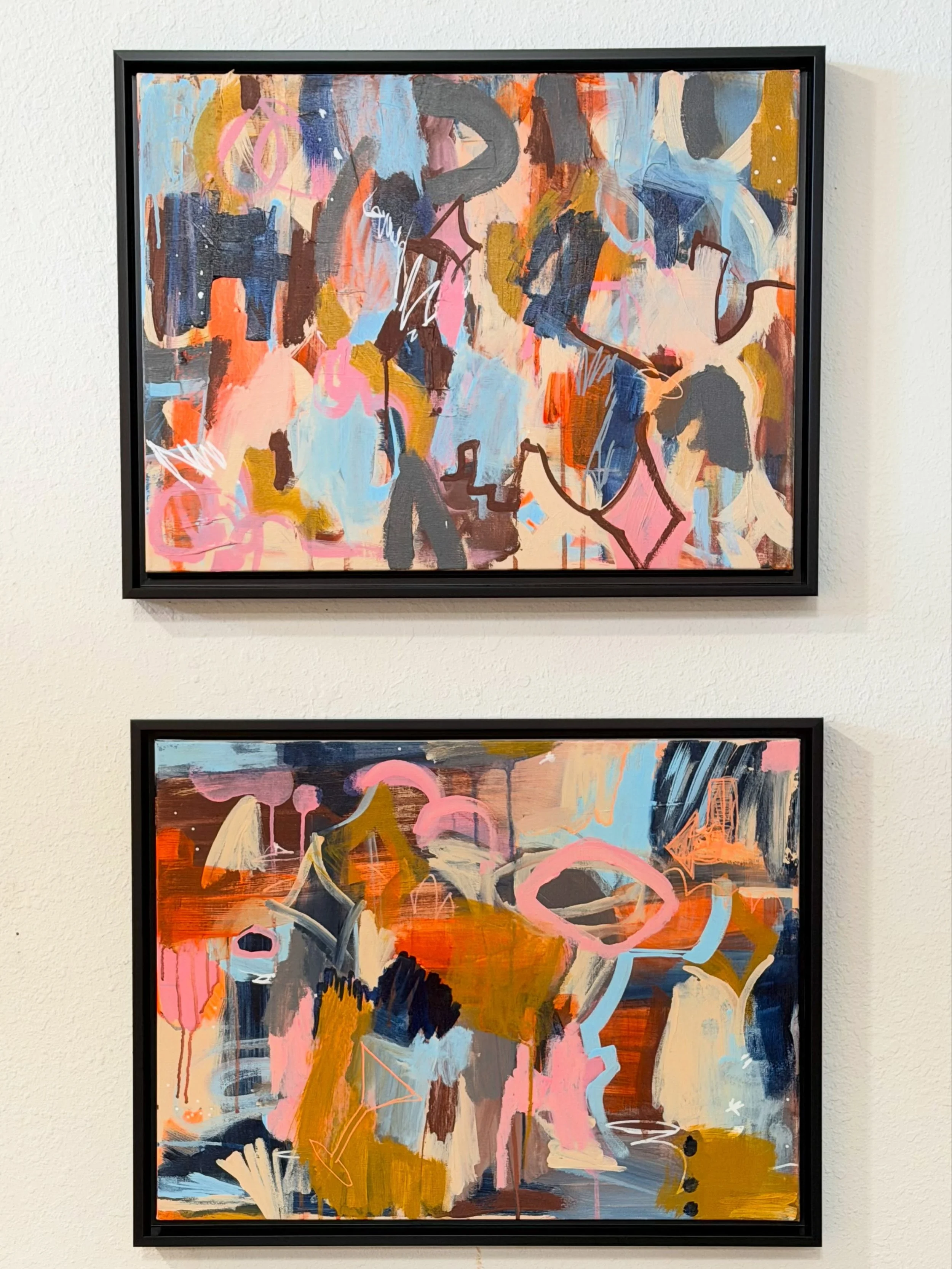 Some new works #artwork #abstractart #contemporaryart #lasvegasartist