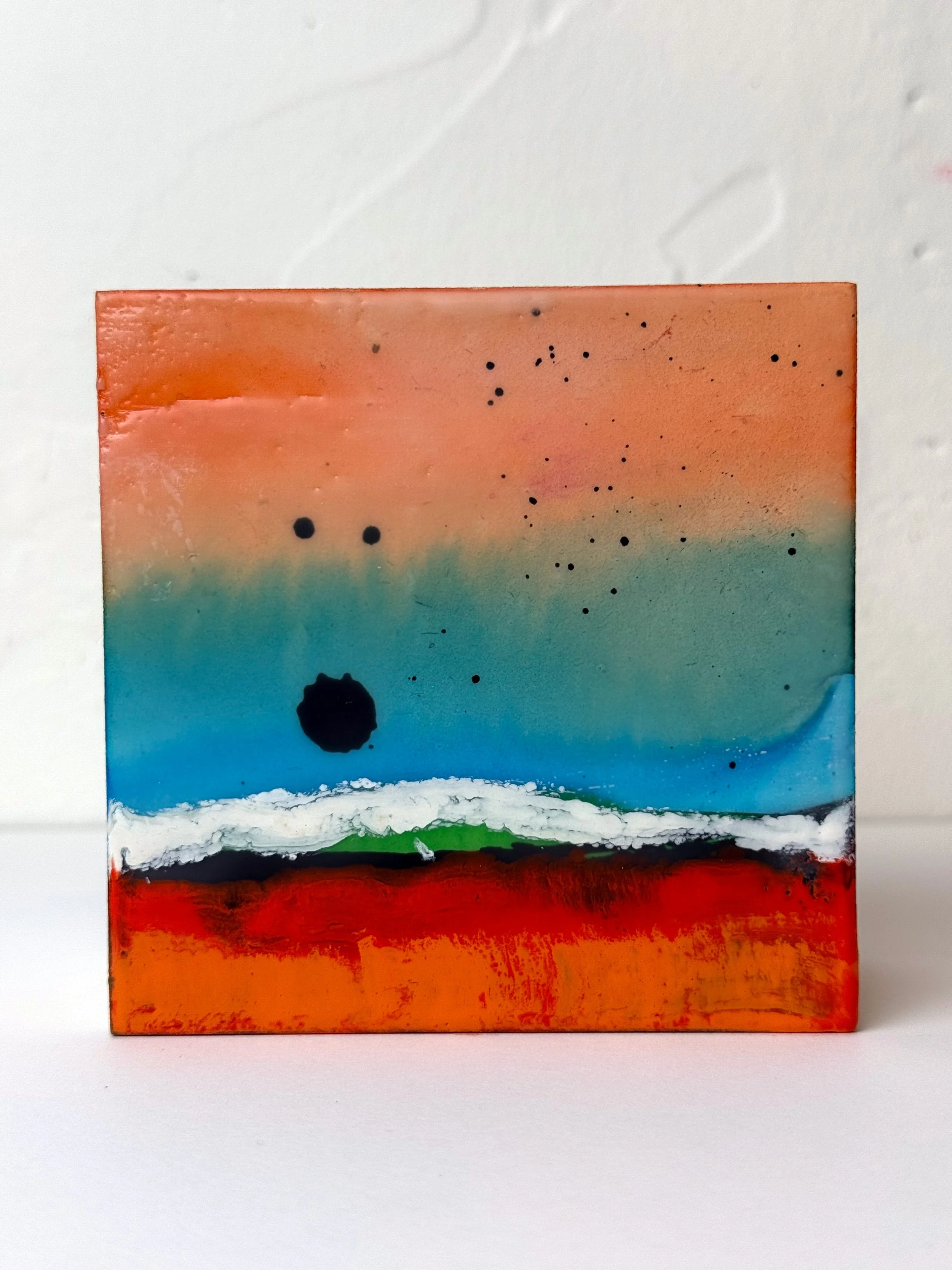 4x4 Encaustic on panel