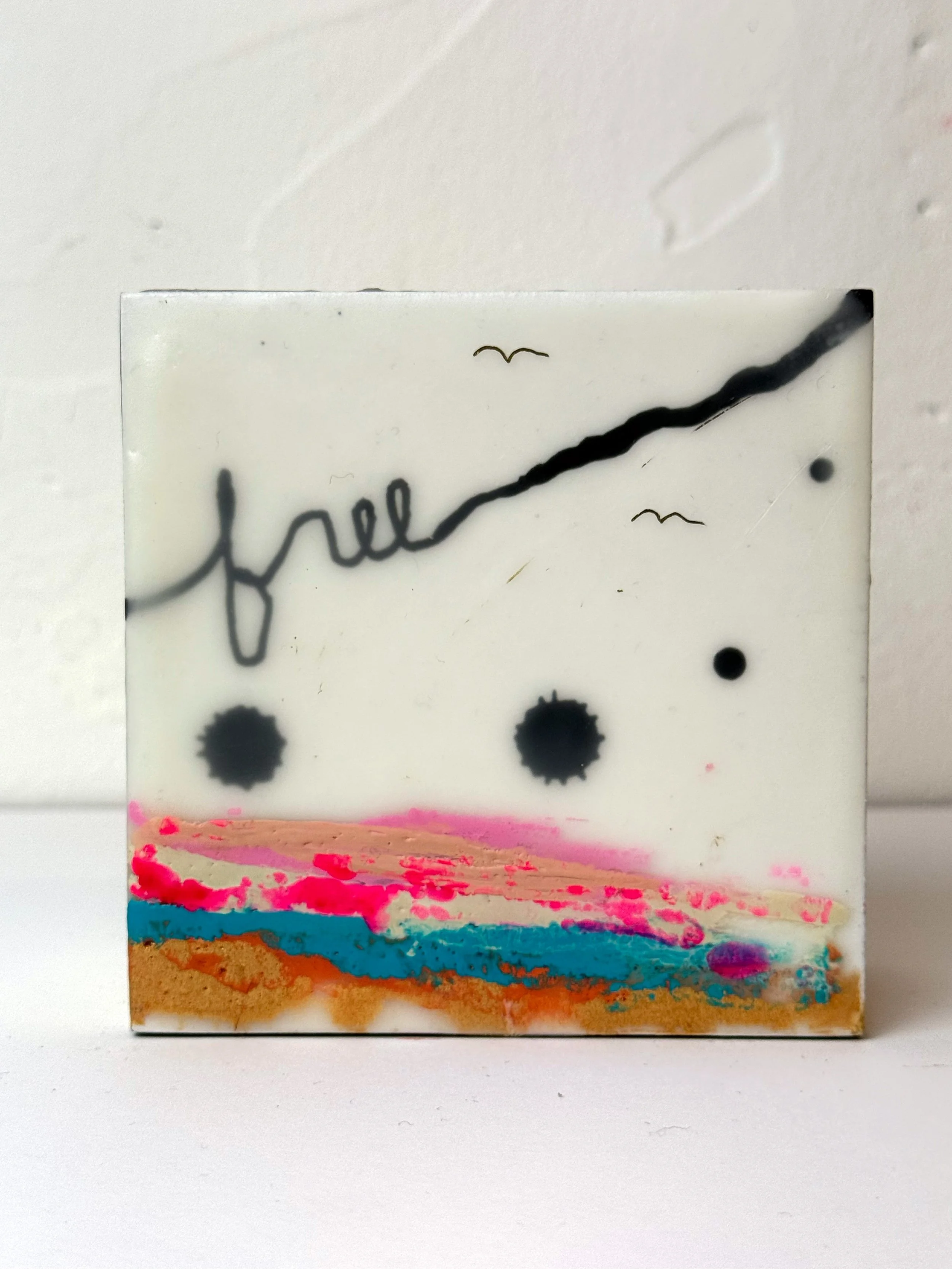 4x4 Encaustic on panel