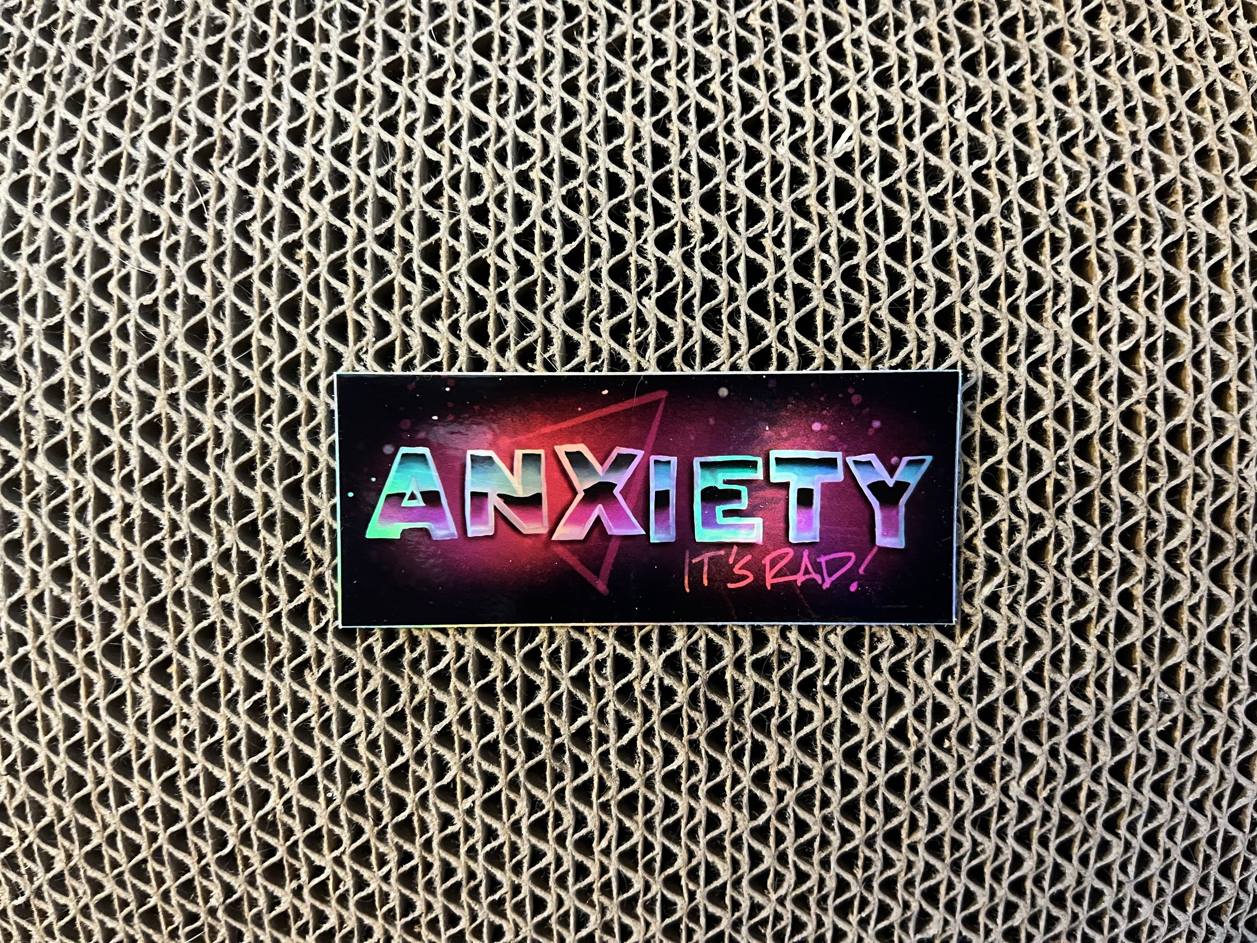 Anxiety It's Rad Sticker