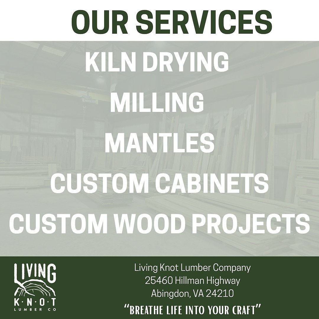 SERVICES We Offer at Living Knot Lumber Company 🛠️

We&rsquo;re more than just a place to buy wood &mdash; we&rsquo;re a full-service shop ready to help bring your project to life!

We&rsquo;re here to serve woodworkers, builders, DIYers, and anyone