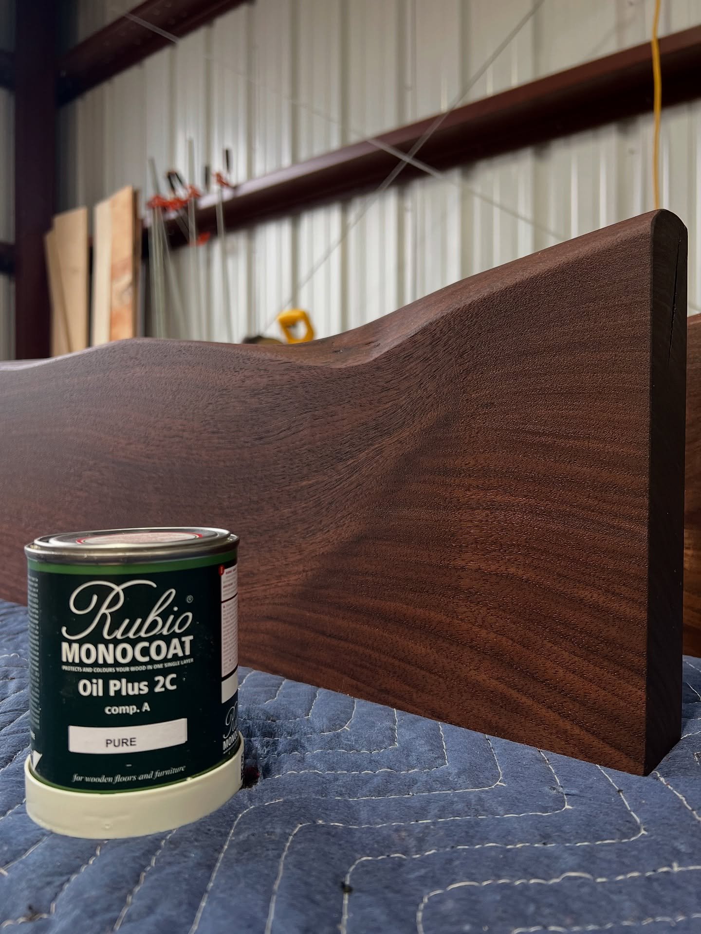 These custom walnut shelves were made start to finish in-house &mdash; and we&rsquo;re in love with how they turned out.❤️

Fun Fact: these shelves were made to match an absolutely gorgeous, and massive walnut dining table we finished a few months ag