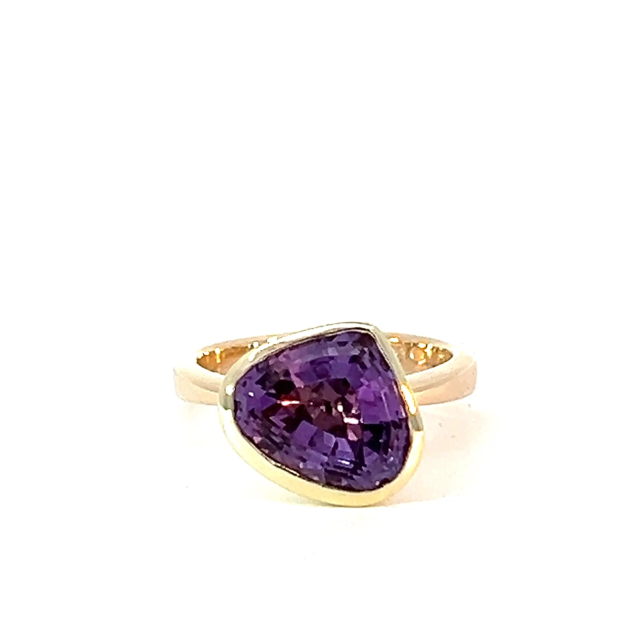 Oblique Amethyst Ring