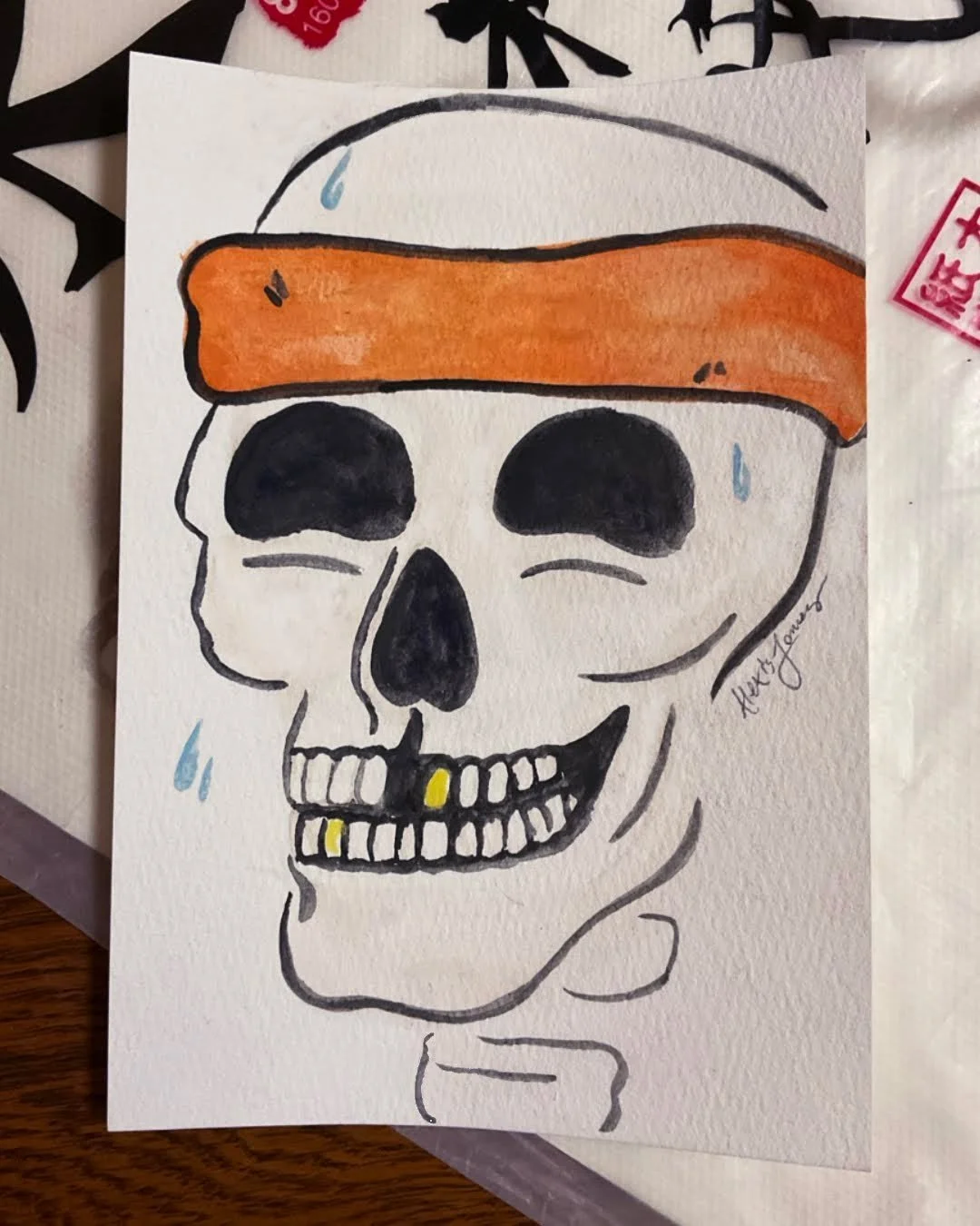 Mixing it up with some real-life art today with the kiddo! 🎨
Prompt of the day was Skeleton Band but I took some liberties&hellip; but Skelly&rsquo;s gotta get his workout in too!🏋️&zwj;♂️

Find my books on Amazon 在亚马逊上找到我的书:
👉Monster Ice Cream - 