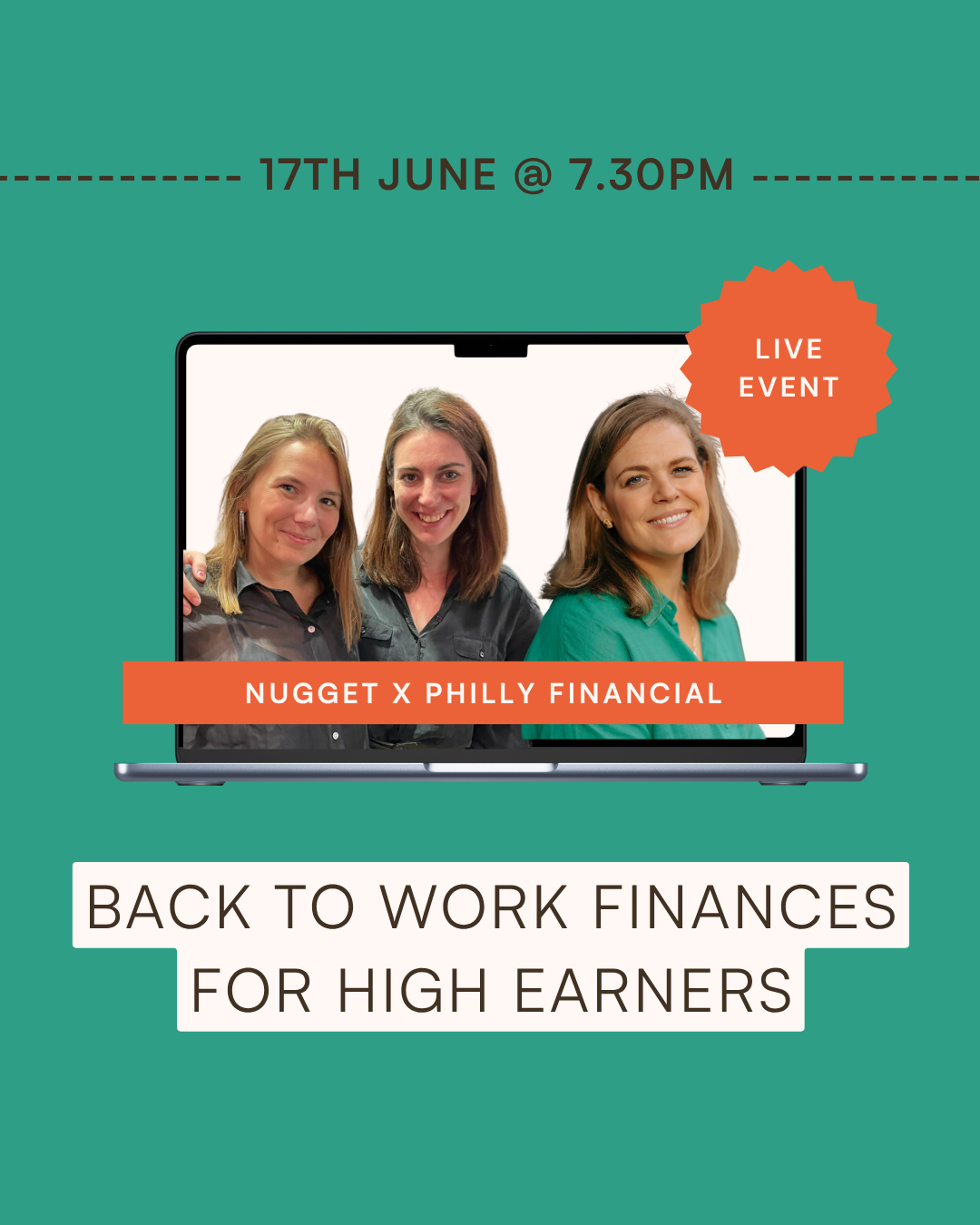 Back to work finances for high earners