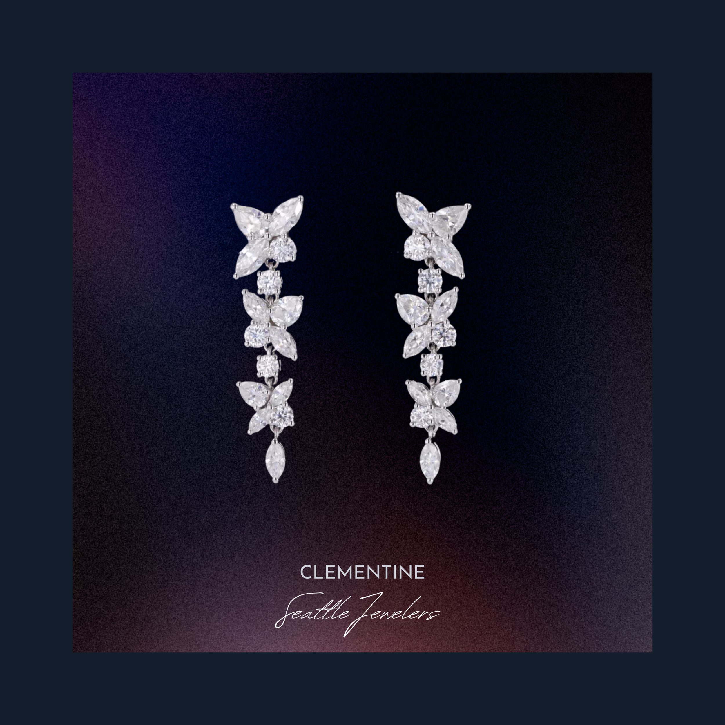 Wildflower Cascade Diamond Earrings