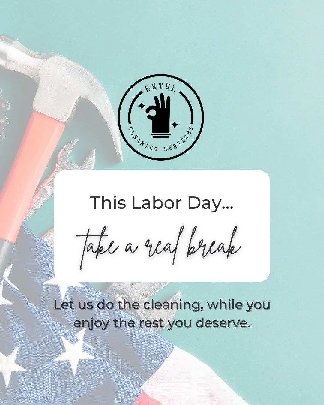 Happy Labor Day, Atlanta!
Today is all about honoring hard work, and that includes YOURS.
You spend so much time working, caring for your home, and keeping life running. πͺπ½
This holiday, give yourself permission to rest. ποΈ
Let us handle the me